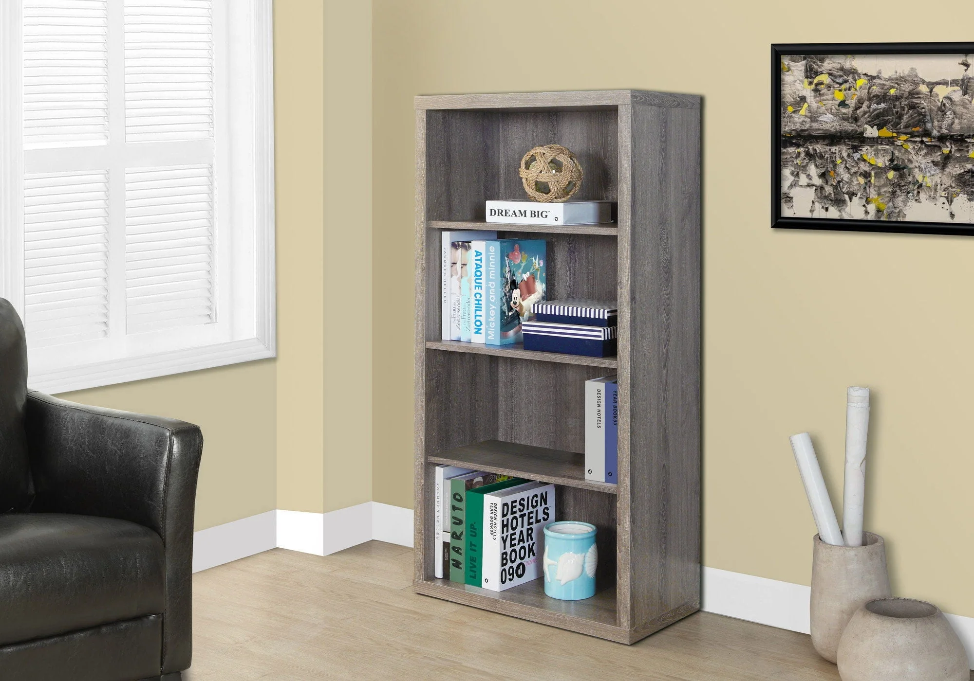 5 Tier For Office Bookshelf, Bookcase, Etagere, Contemporary & Modern - Image 20