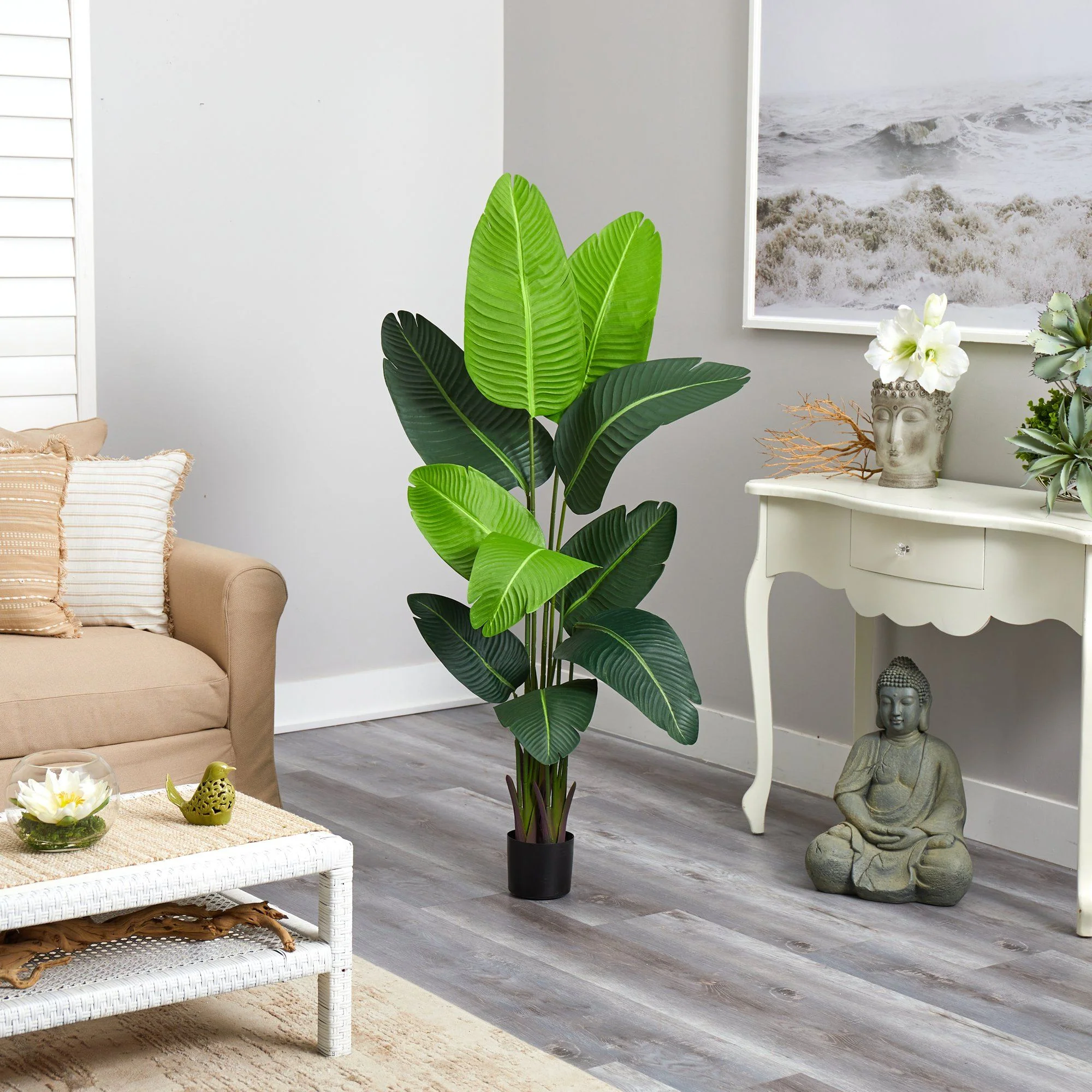 5’ Travelers Palm Artificial Tree - Image 4