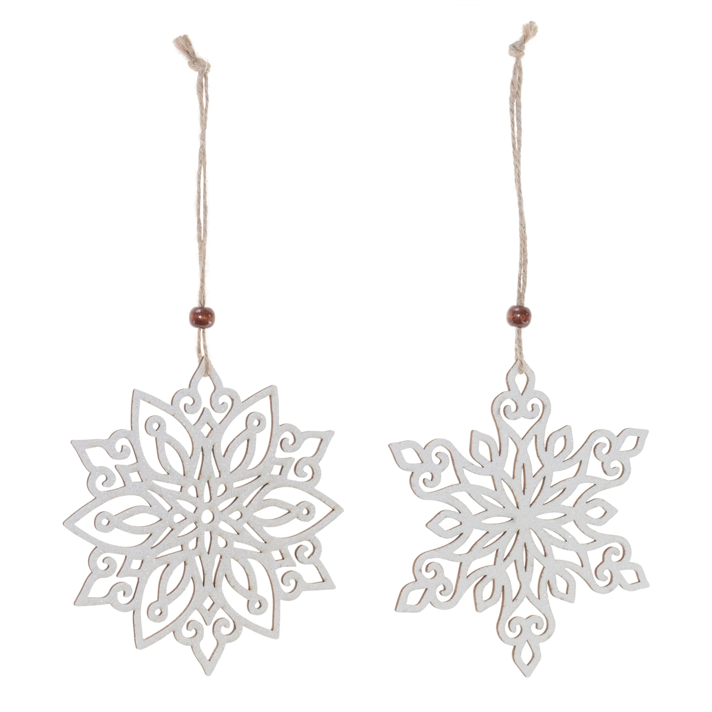 Wood Cut-Out Snowflake Ornament (Set of 24) - Image 2