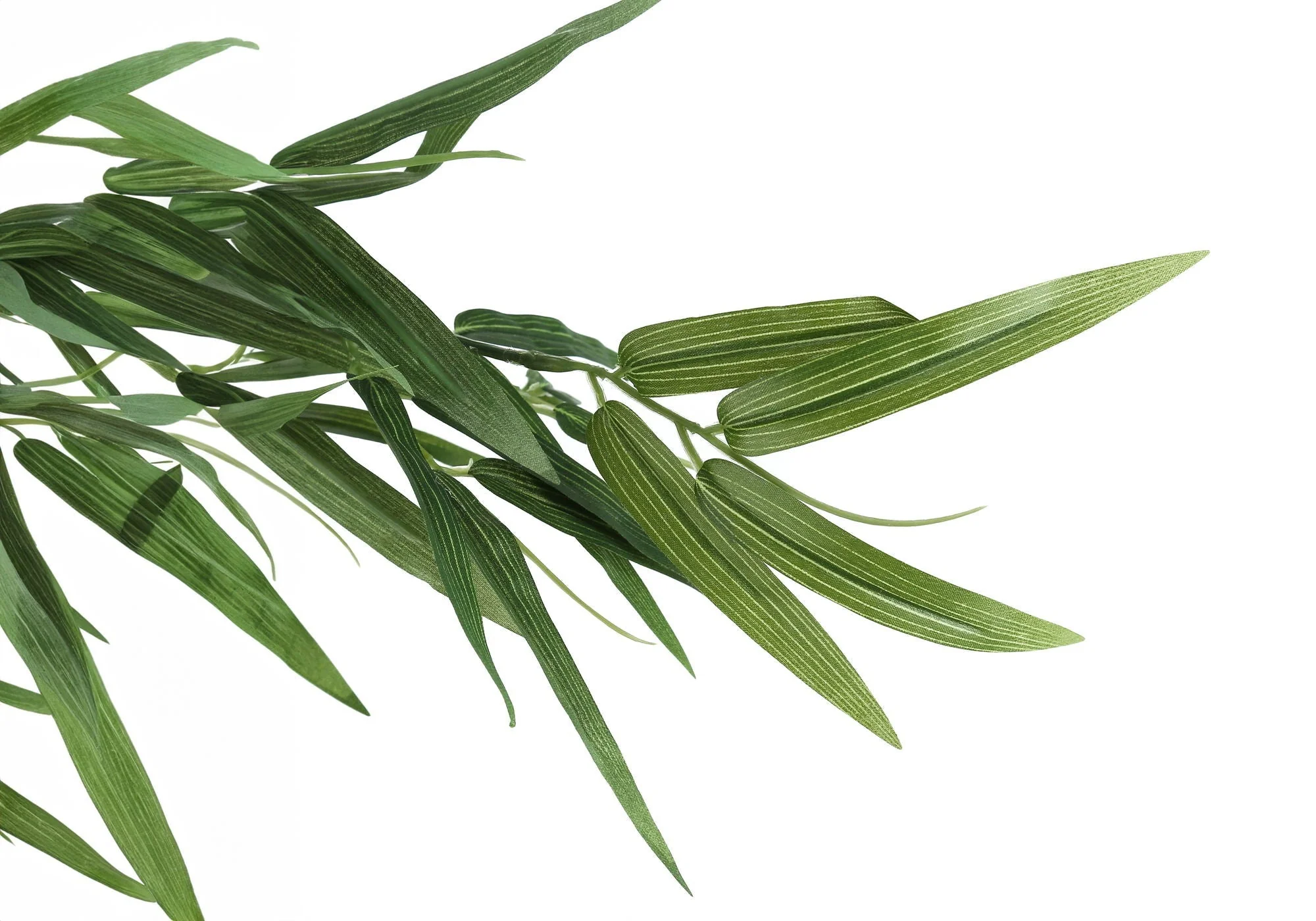 50" Tall, Artificial Plant, Bamboo Tree, Indoor, Faux, Fake, Floor, Greenery, Potted, Decorative - Green / Black - Image 2