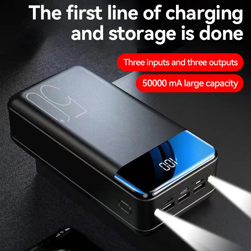 50000mAh Portable Power Bank High Capacity Fast Charging Multi-Device - Image 6