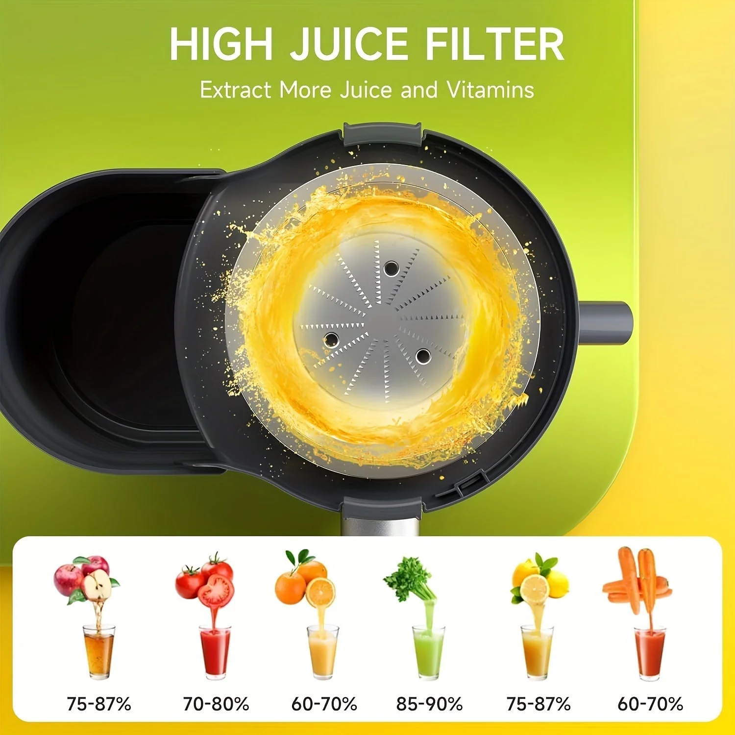 500W Juicer Machine for Fruits & Veggies – Wide Mouth, Stainless Steel, Easy Clean - Image 4