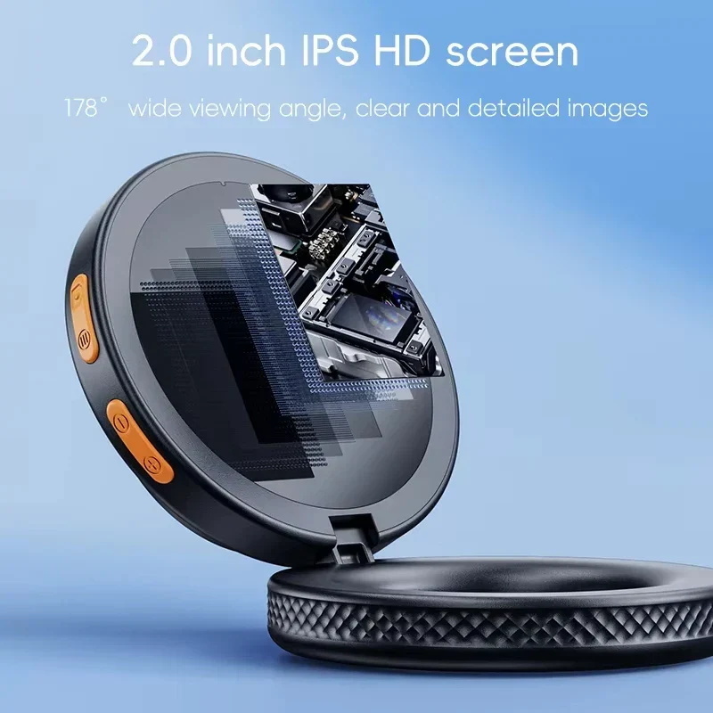 500X Digital Microscope 2 Inch IPS Screen Handheld Magnifier with LED - Image 4