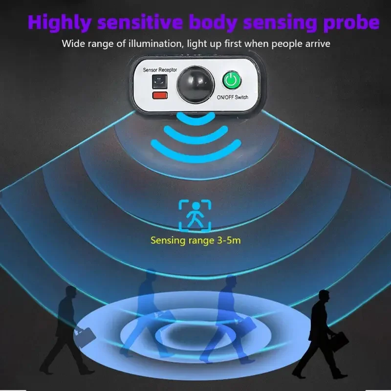 504LED Solar Street Light Outdoor Motion Sensor Remote Control Waterproof 4300mAh - Image 4