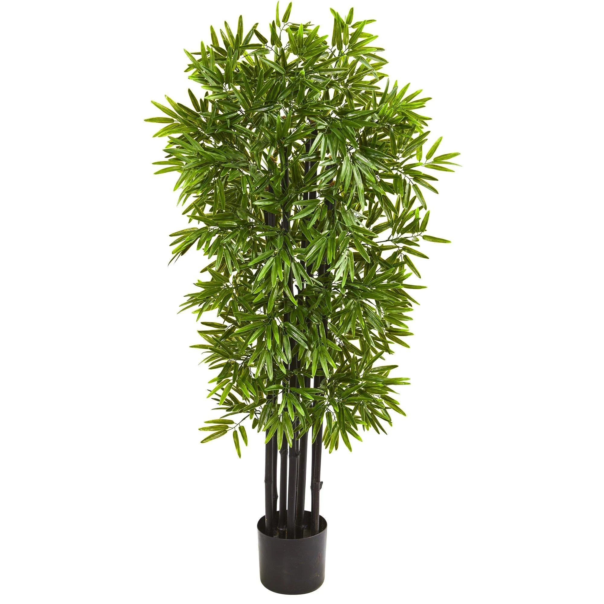 51” Bamboo Artificial Tree with Black Trunks UV Resistant (Indoor/Outdoor) - Image 4