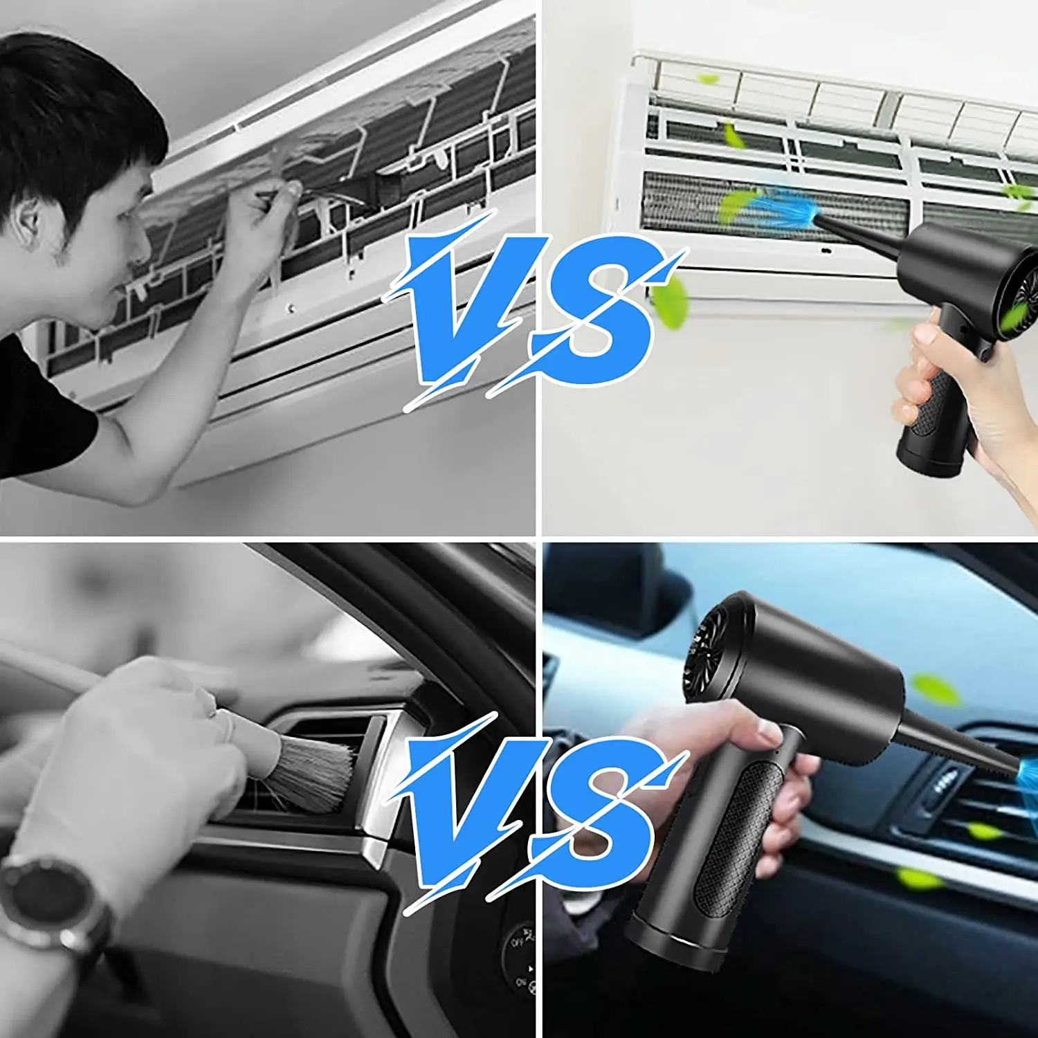 51000RPM Air Duster for Computer Cleaning Cordless Compressed Air Blower with LED - Image 6