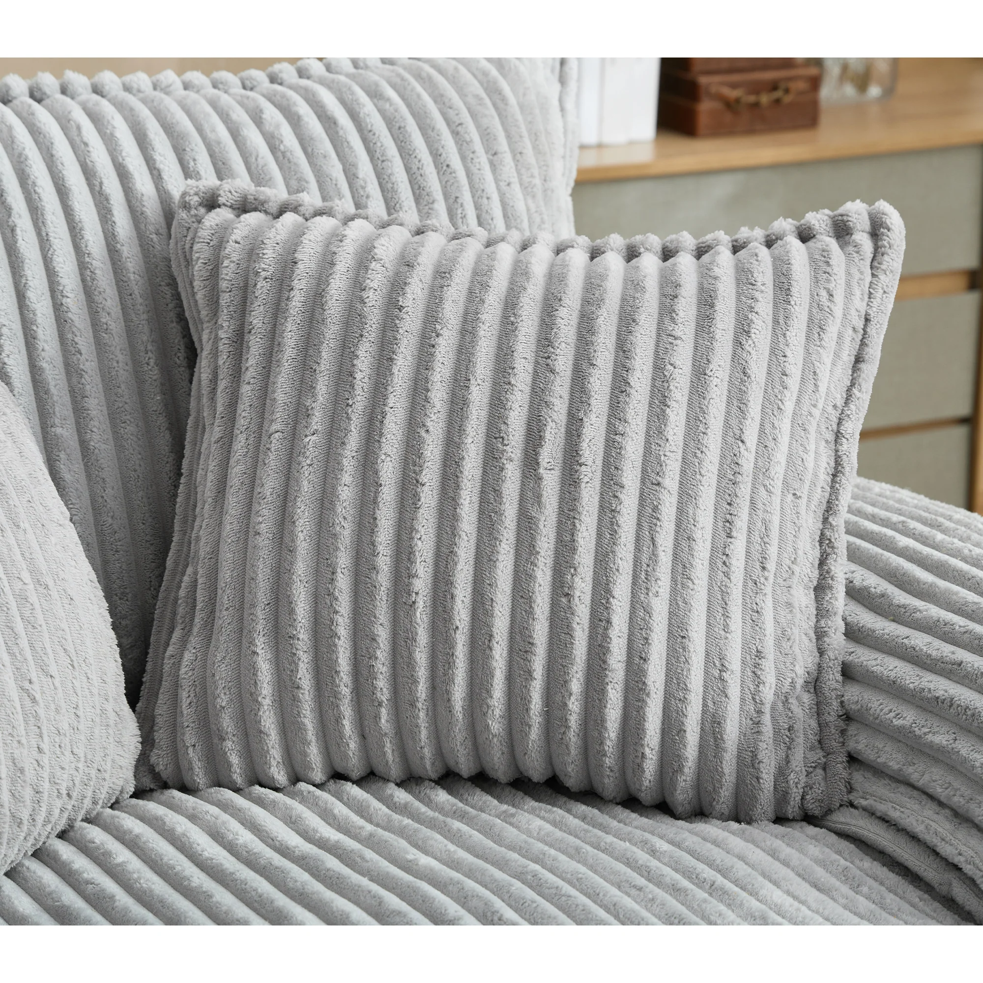54.75" W Oversized Corduroy Chaise Lounge Chair - Image 20