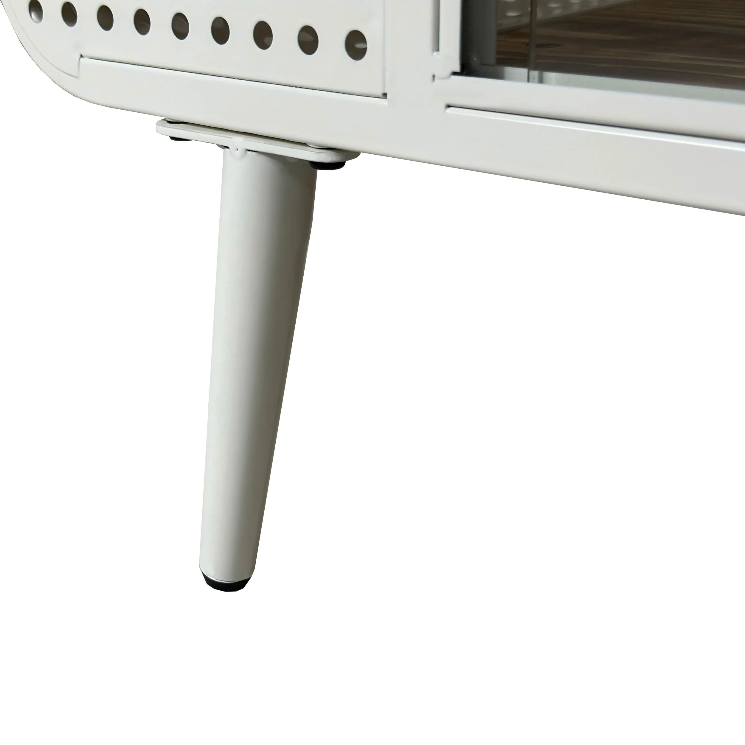 55.12' Spacious Cat House with Tempered Glass (White) - Image 11