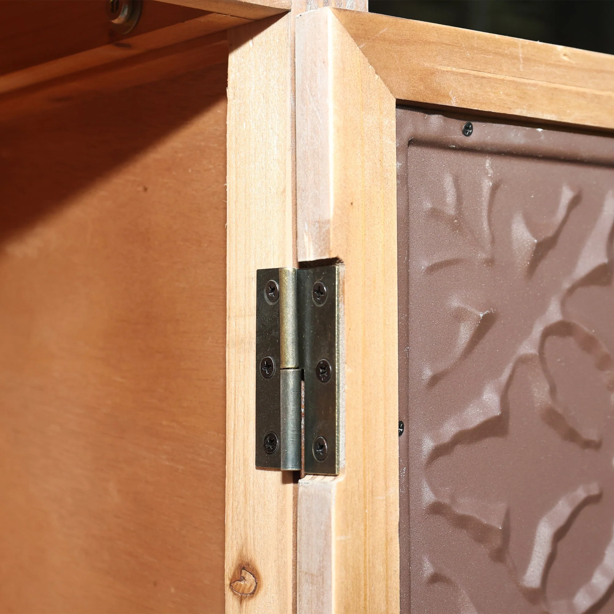 55.12" Tall Tower Storage Cabinet - Rustic Fir Wood Pantry - Image 8