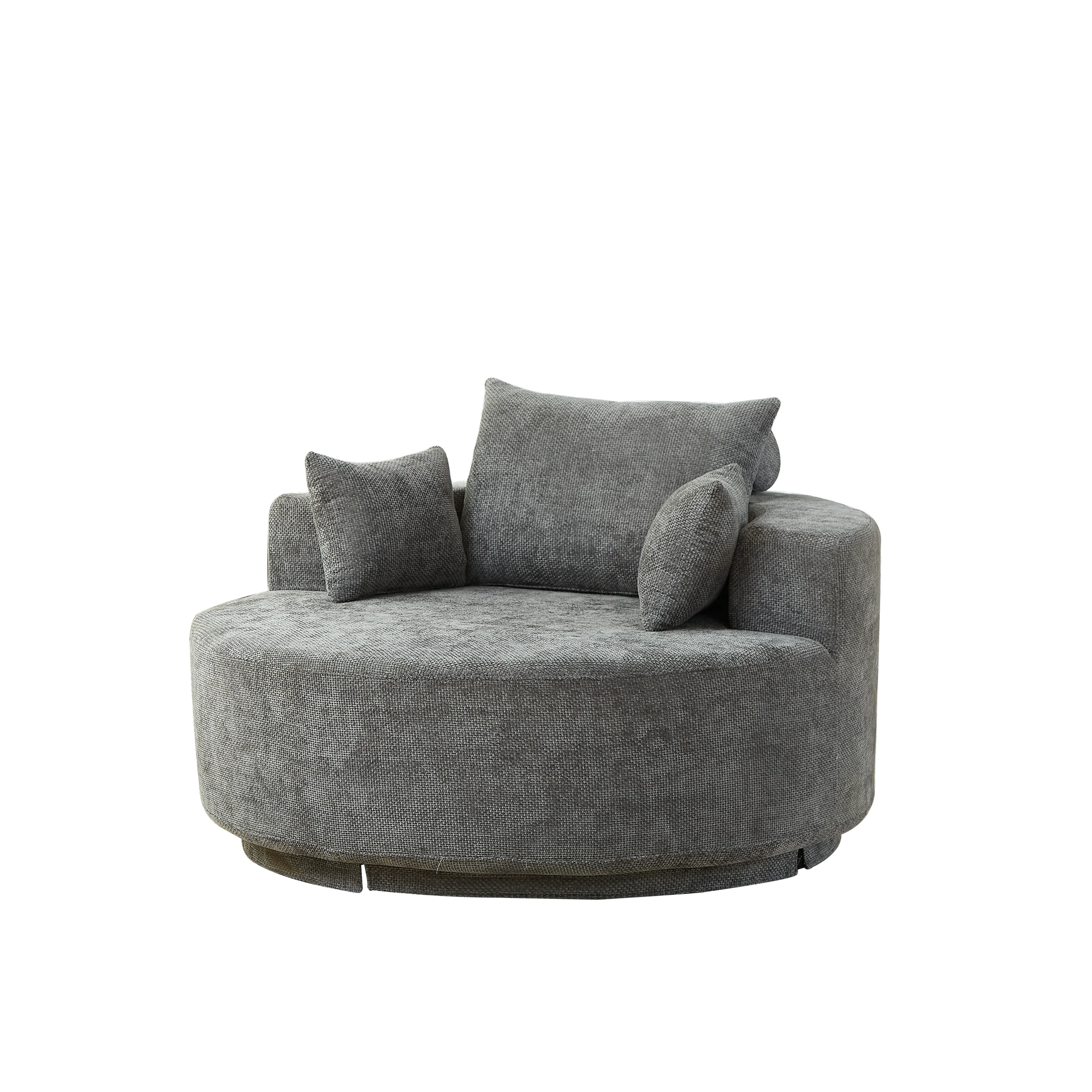 55'' Chenille Foam Single Swivel Chair - Image 12