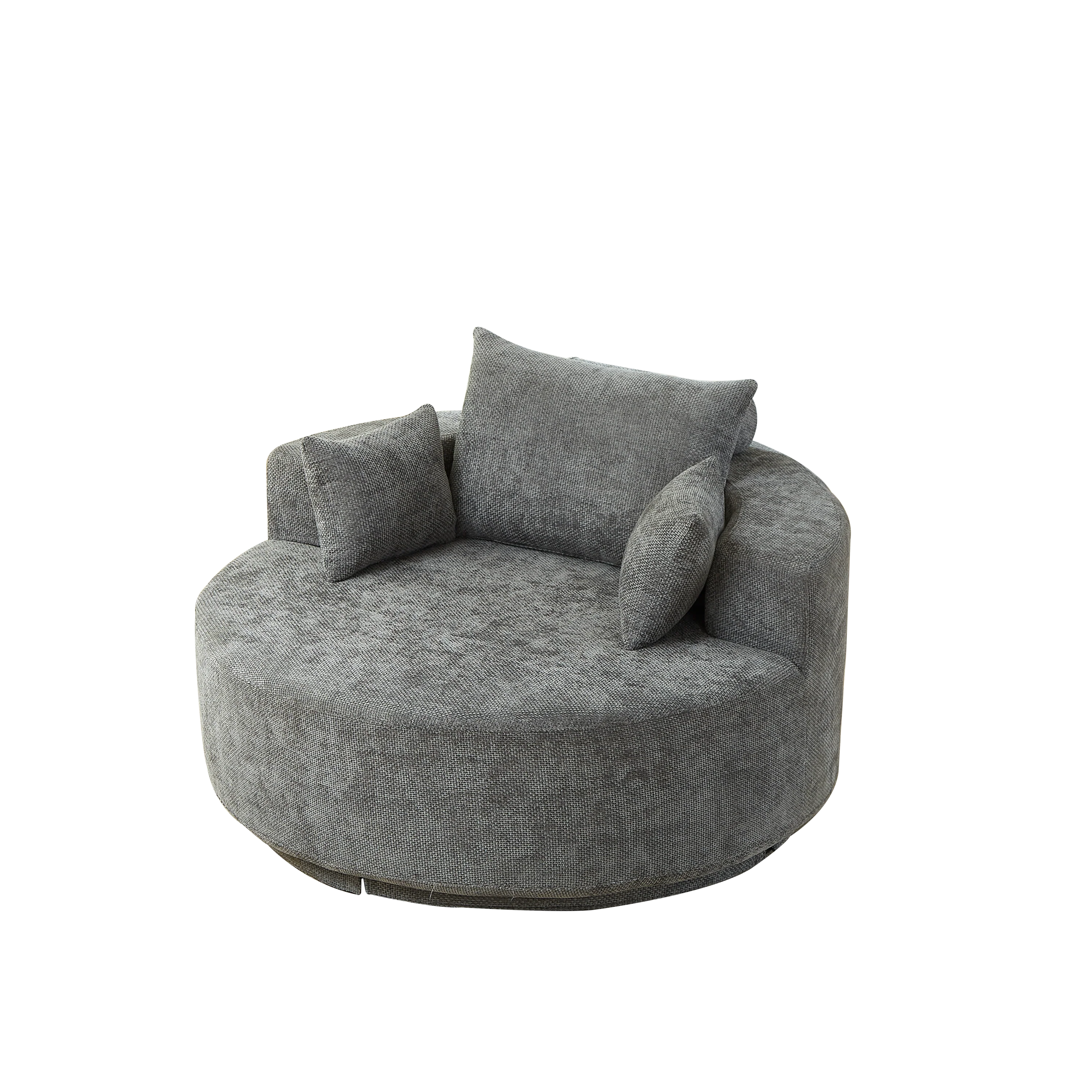 55'' Chenille Foam Single Swivel Chair - Image 13