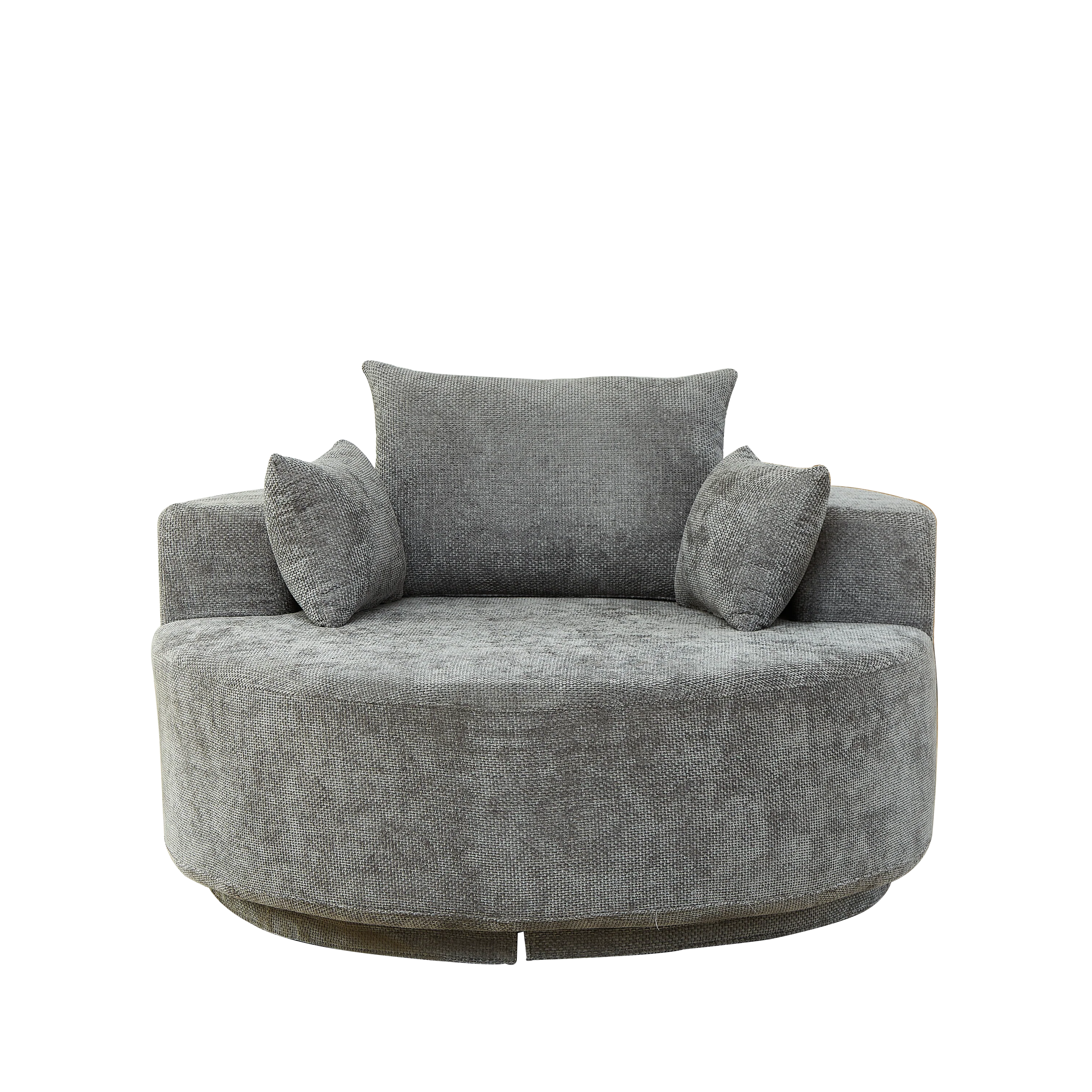 55'' Chenille Foam Single Swivel Chair - Image 6