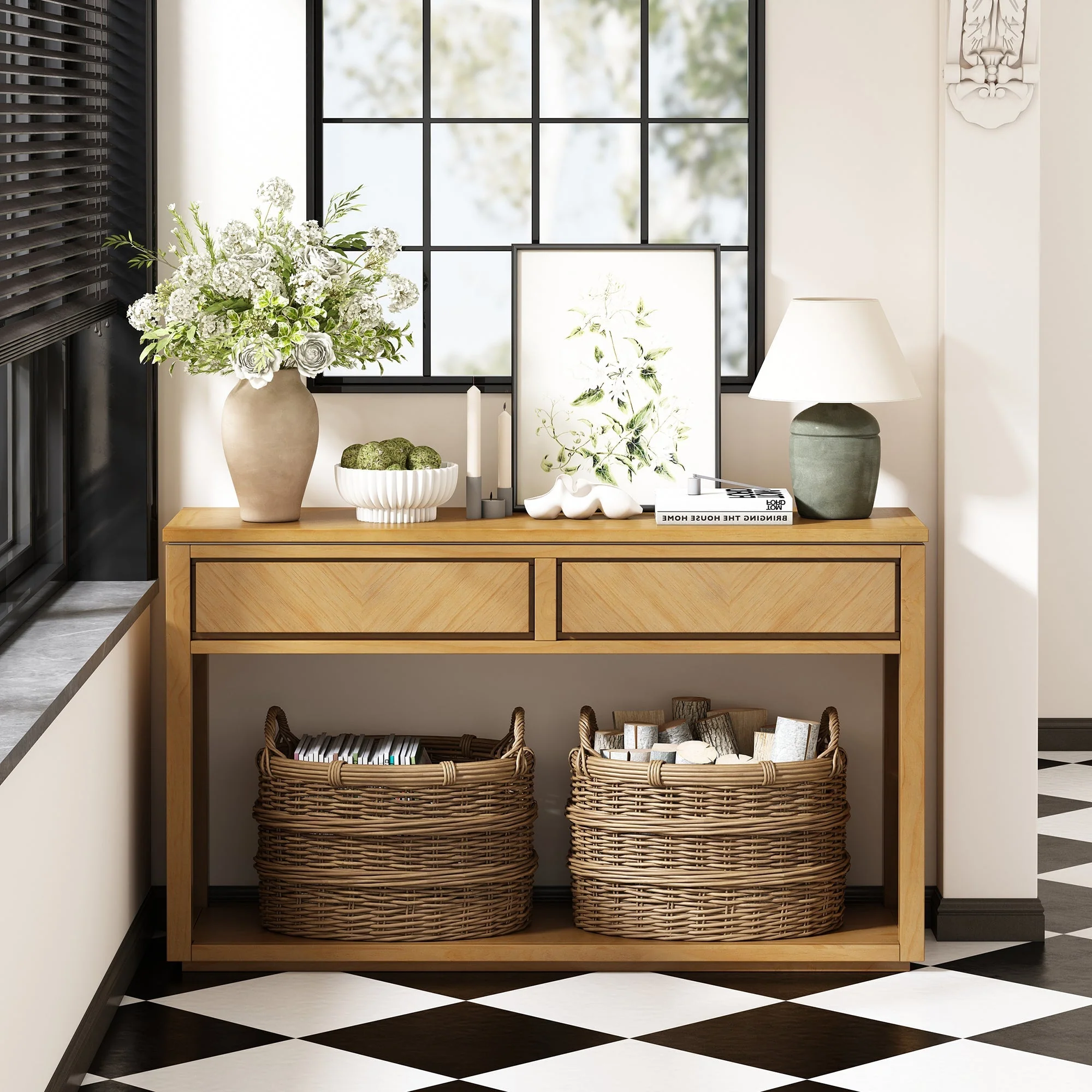 55' Console Table Natural - Image 18