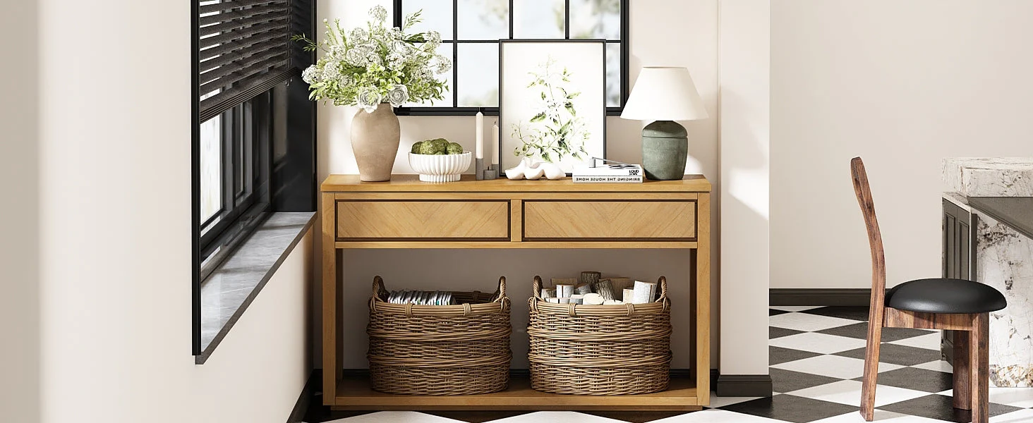 55' Console Table Natural - Image 24