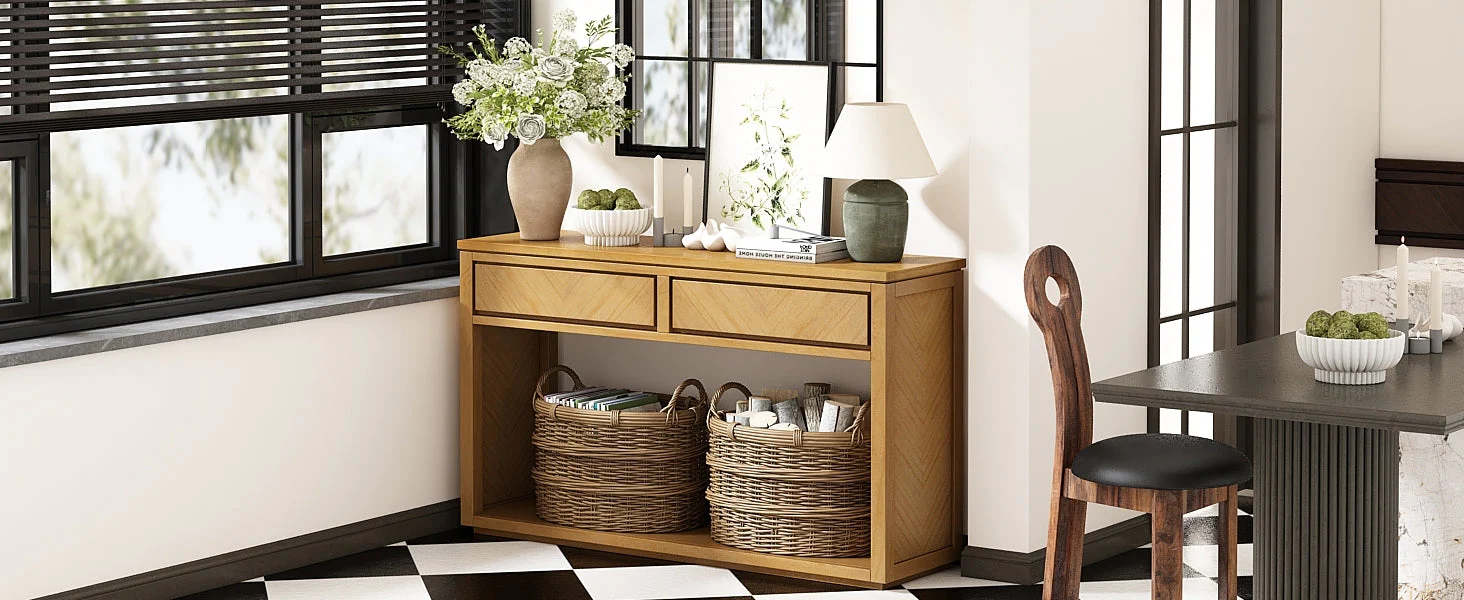 55' Console Table Natural - Image 25