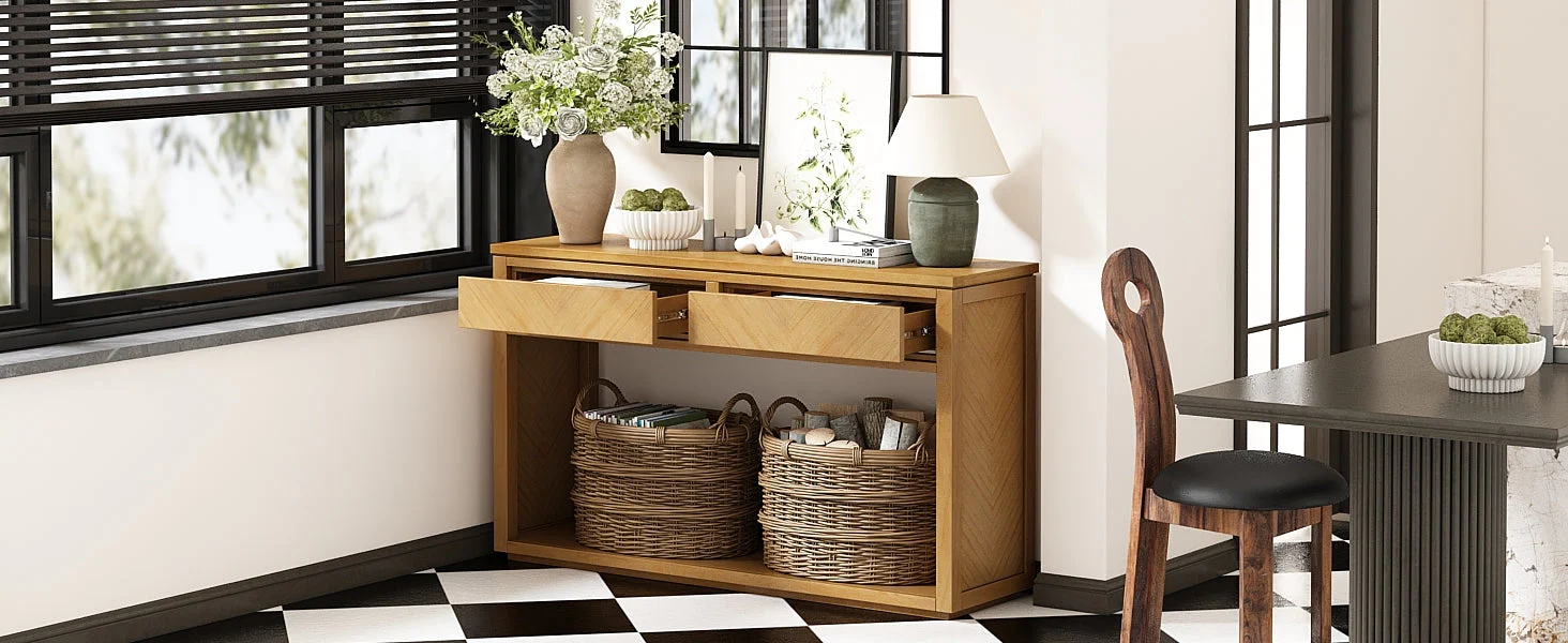 55' Console Table Natural - Image 26