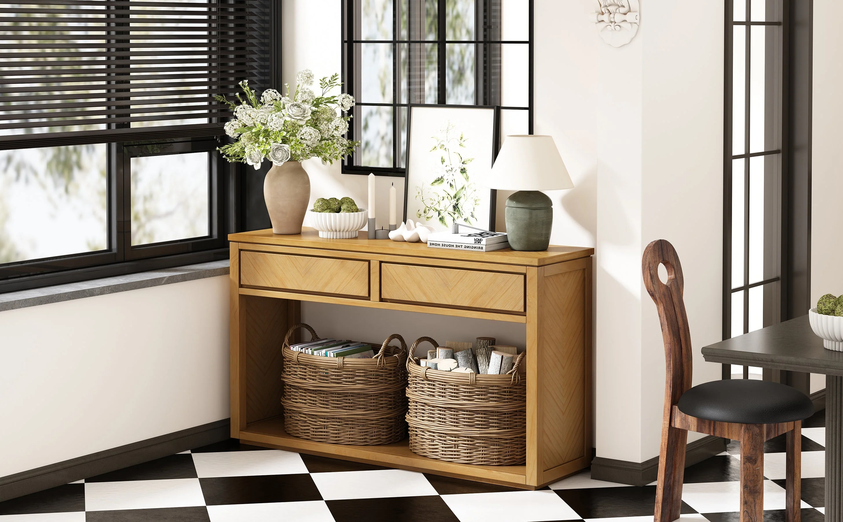 55' Console Table Natural - Image 27