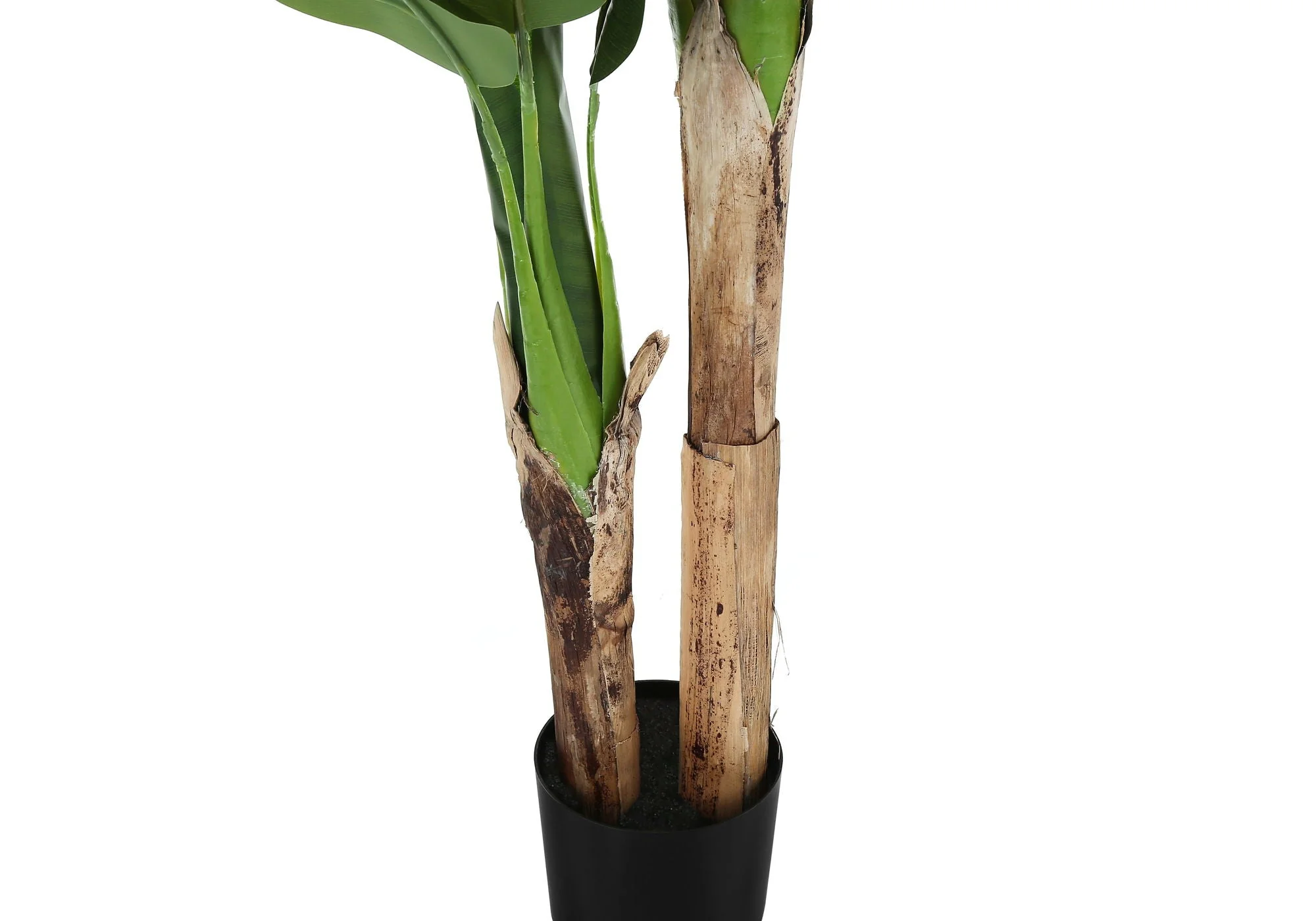 55" Tall, Artificial Plant, Banana Tree, Indoor, Faux, Fake, Floor, Greenery, Potted, Real Touch, Decorative - Green / Black - Image 4