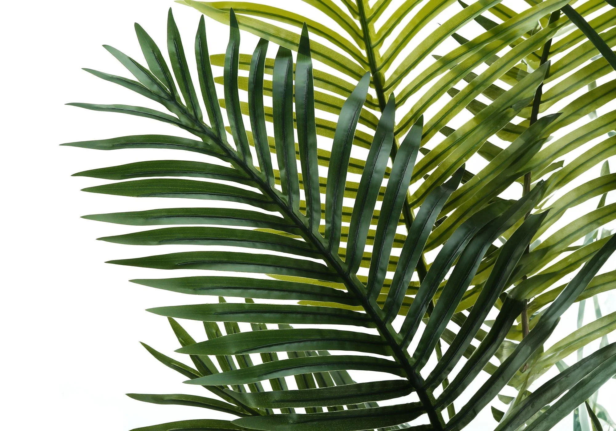 57" Tall, Artificial Plant, Palm Tree, Indoor, Faux, Fake, Floor, Greenery, Potted, Real Touch, Decorative - Green / Black - Image 3