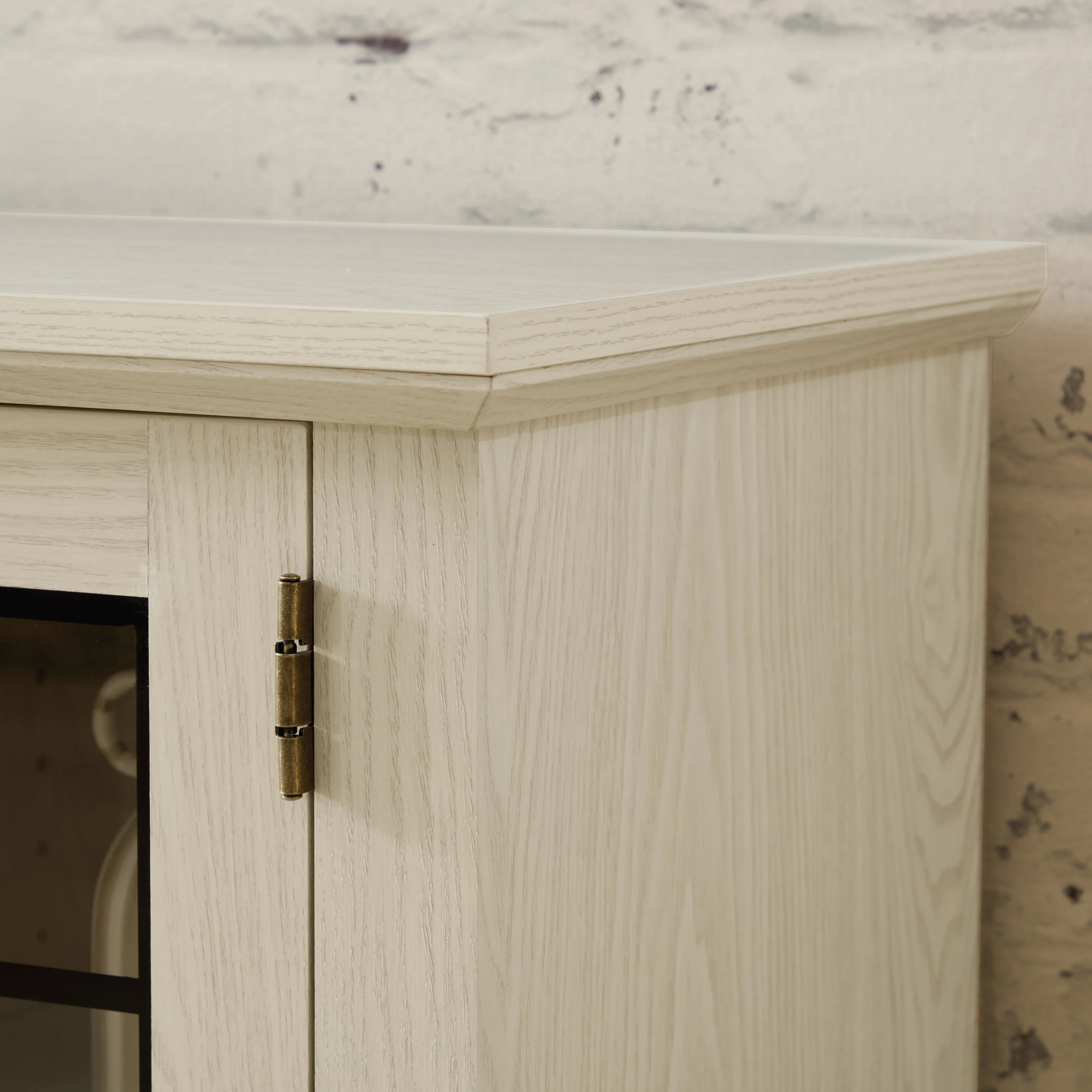 58" Modern TV Stand with Electric Fireplace and Storage - Image 11
