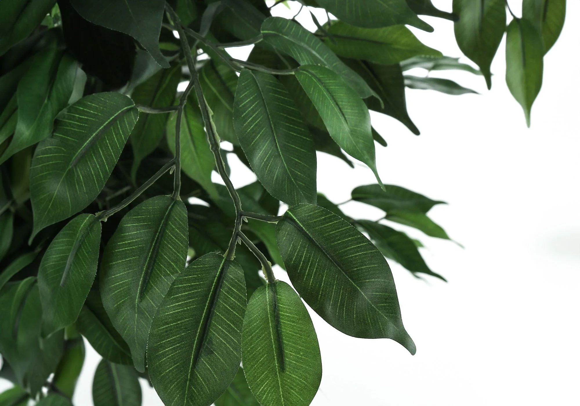 58" Tall, Artificial Plant, Ficus Tree, Indoor, Faux, Fake, Floor, Greenery, Potted, Decorative - Green / Black - Image 3