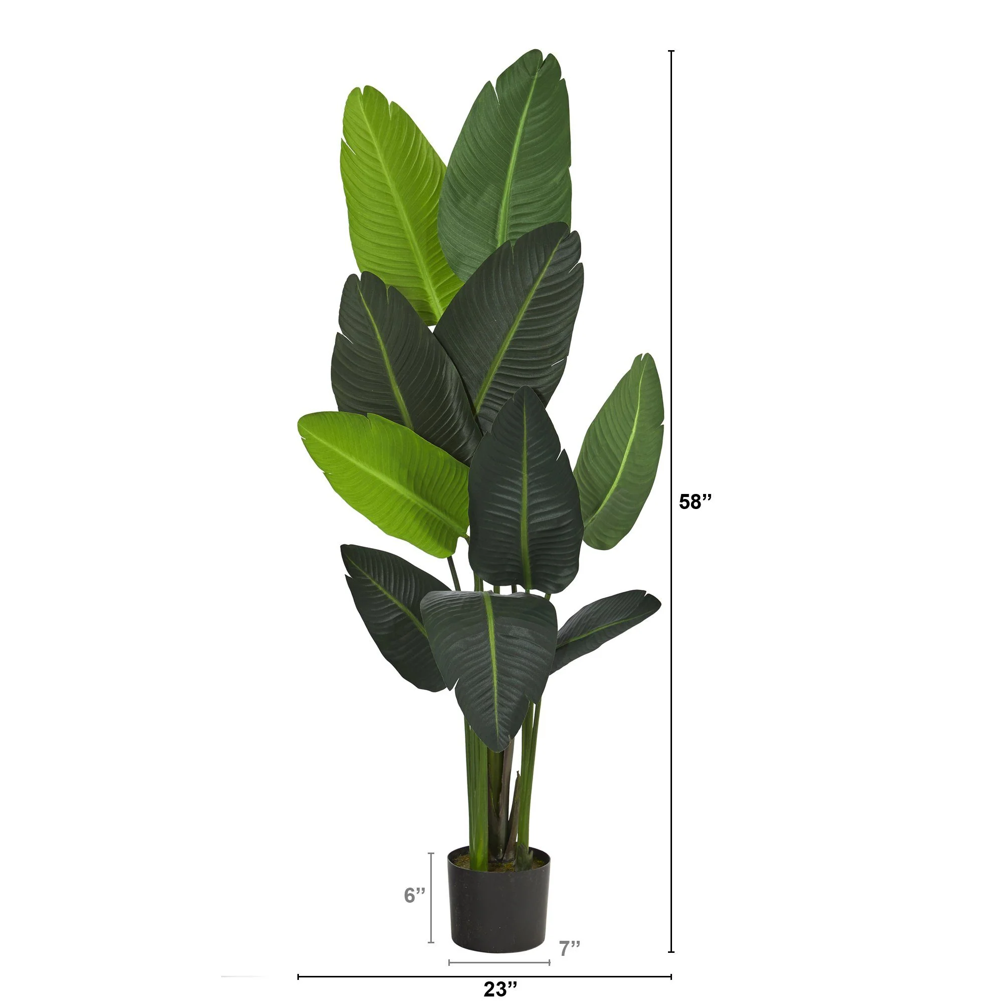 58” Traveler's Palm Artificial tree - Image 4