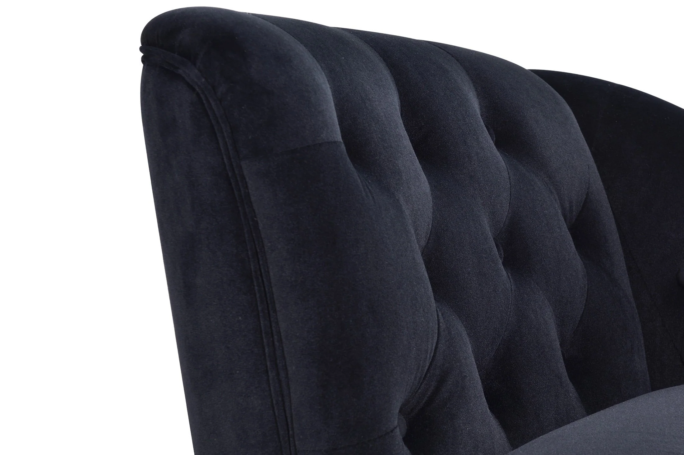 58" Velvet Chaise Lounge with Nailhead Trim and Solid Wood Legs - Image 35