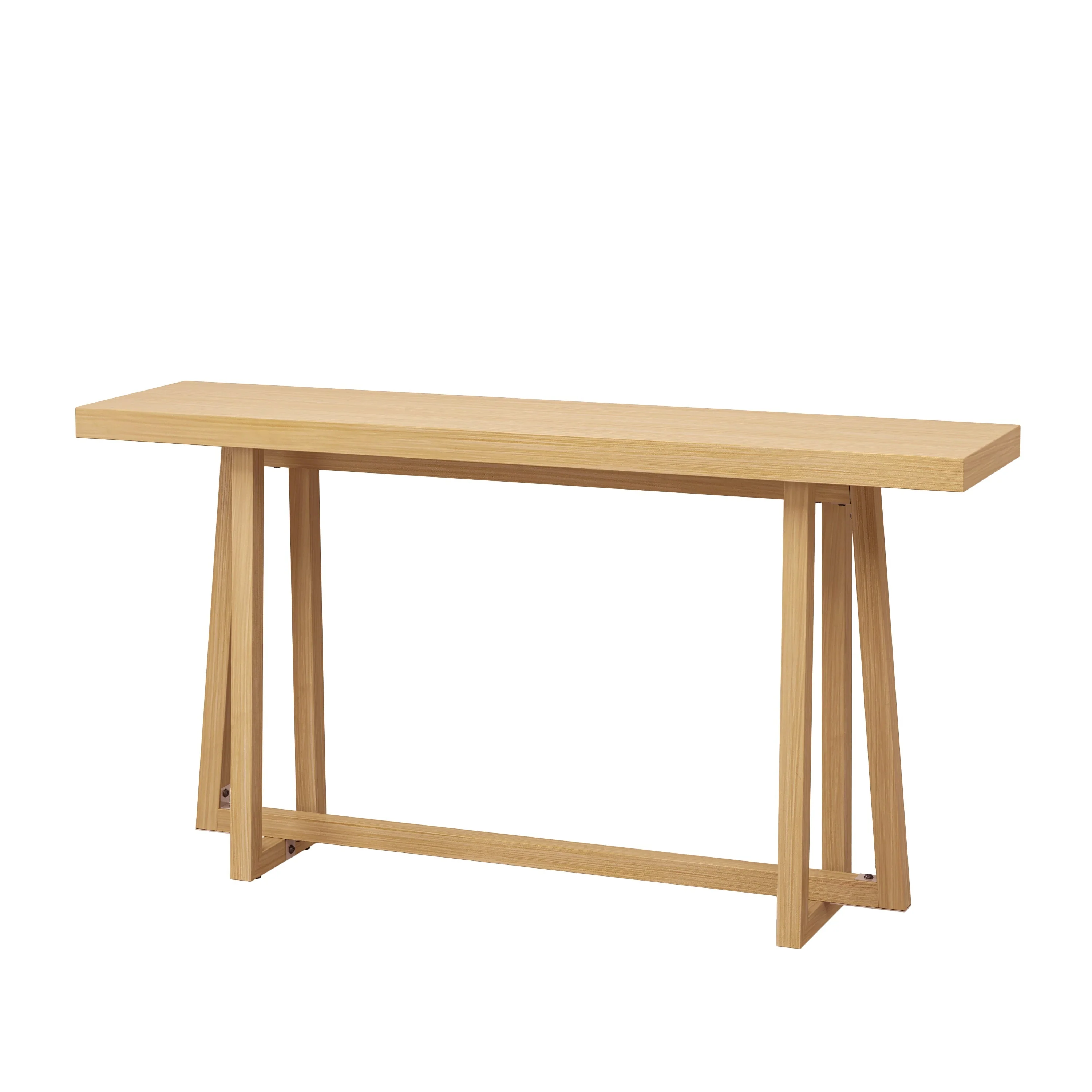 59.84'' Console Table - Natural Finish - Image 8