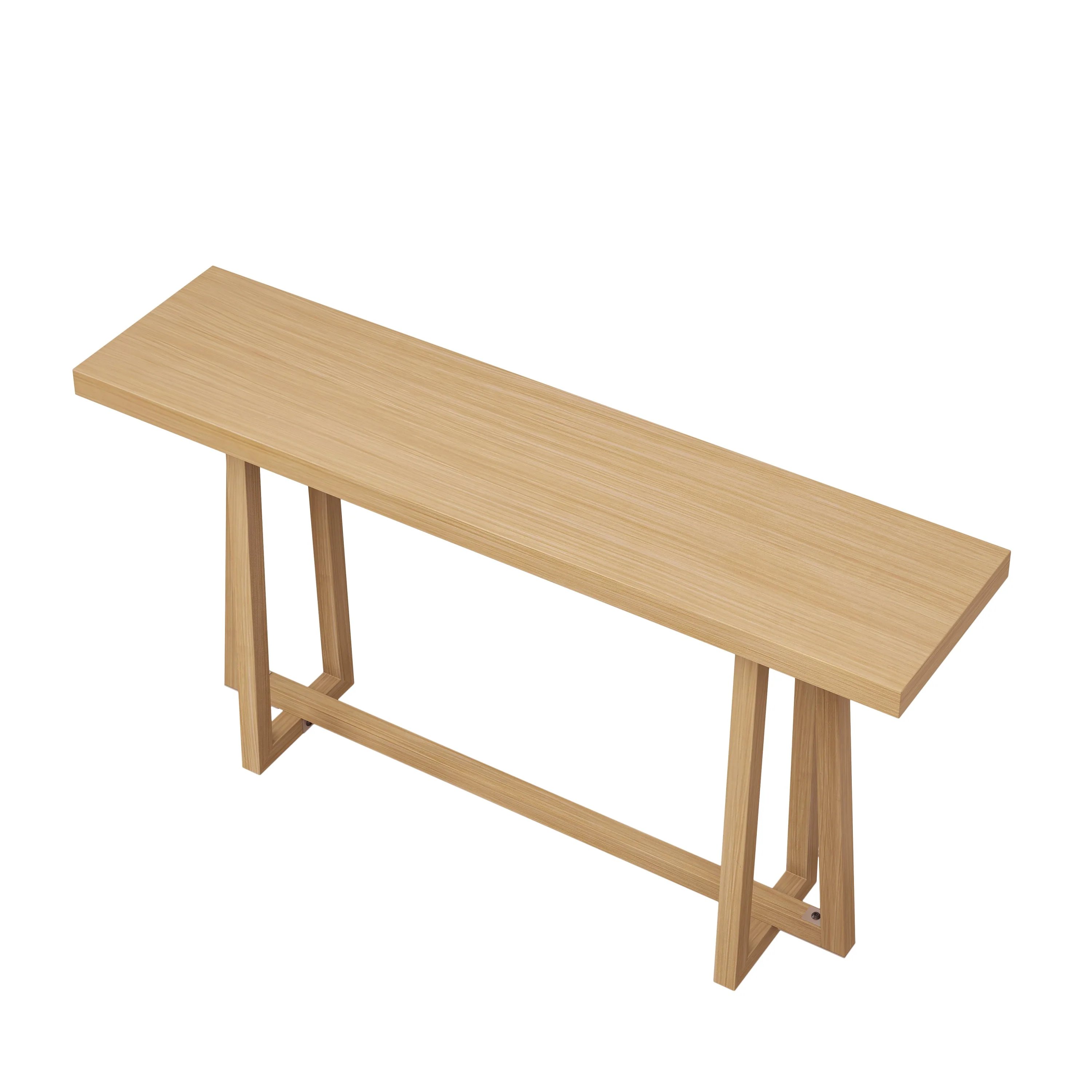 59.84'' Console Table - Natural Finish - Image 9