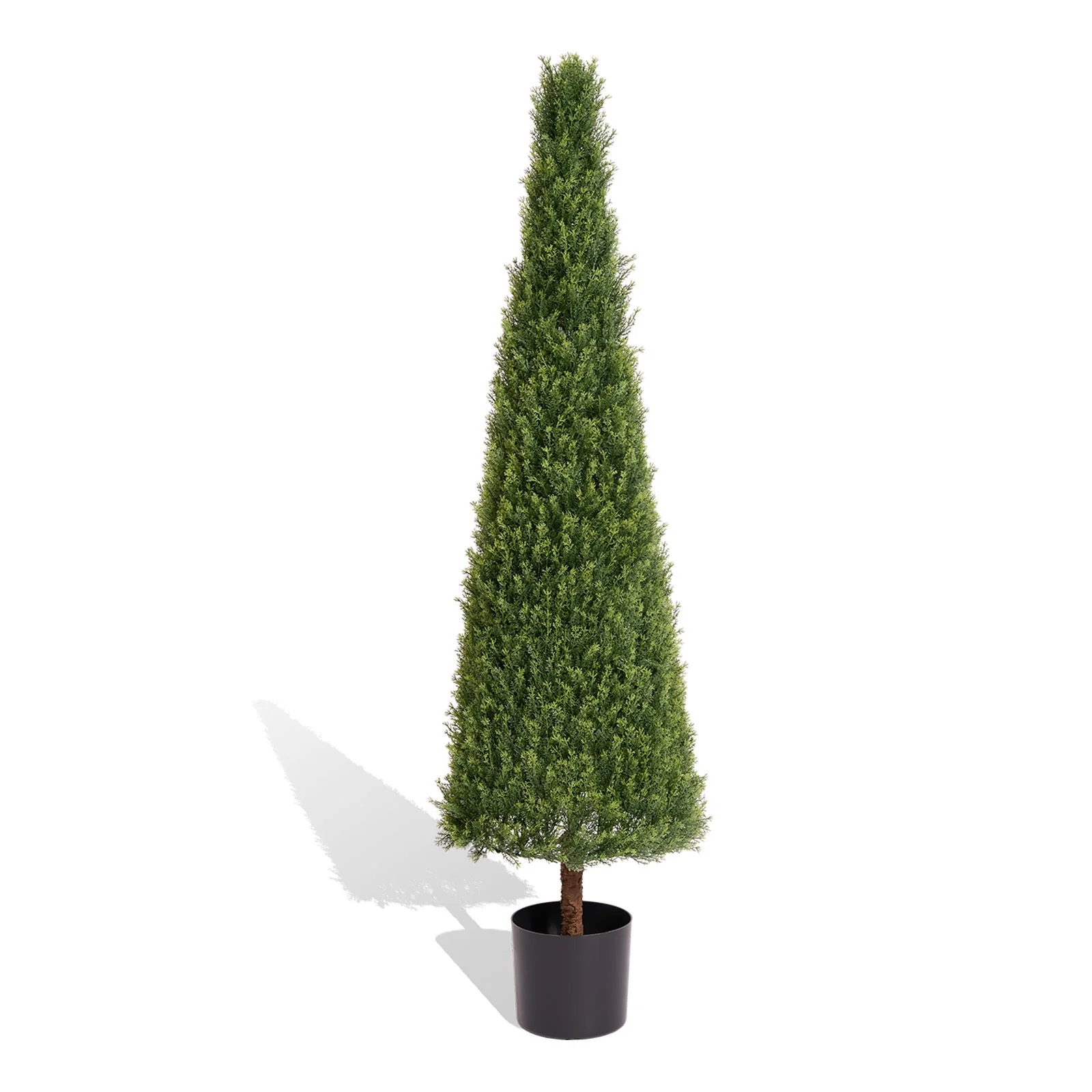 5FT Conical Topiary Cedar Trees Artificial Outdoor Lifelike Faux Evergreen - Image 2