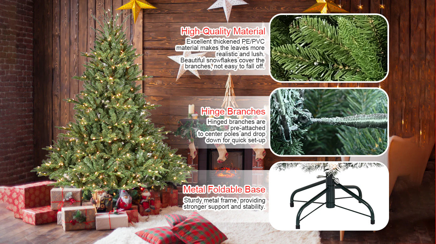 5FT The Full-Bodied Pre-Lit Evergreen Christmas Tree - Image 16