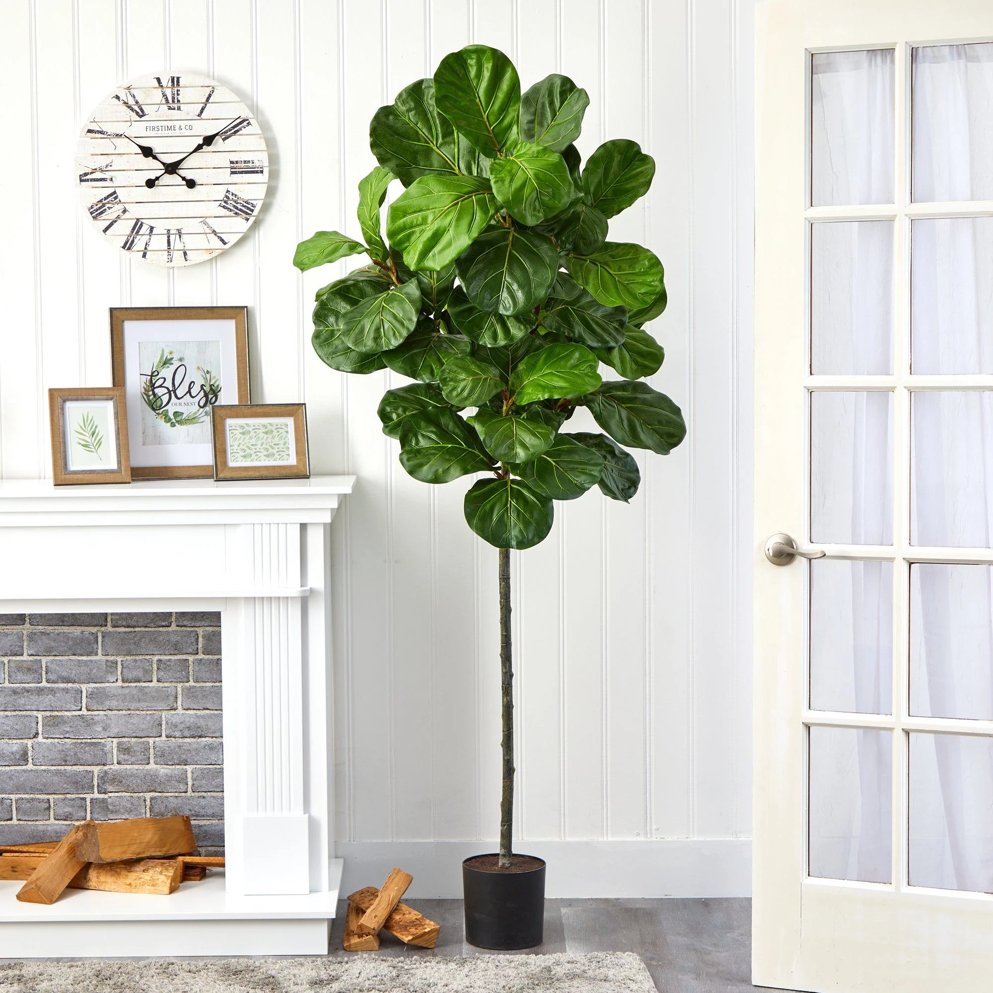 6.5’ Fiddle Leaf Artificial Tree - Image 3