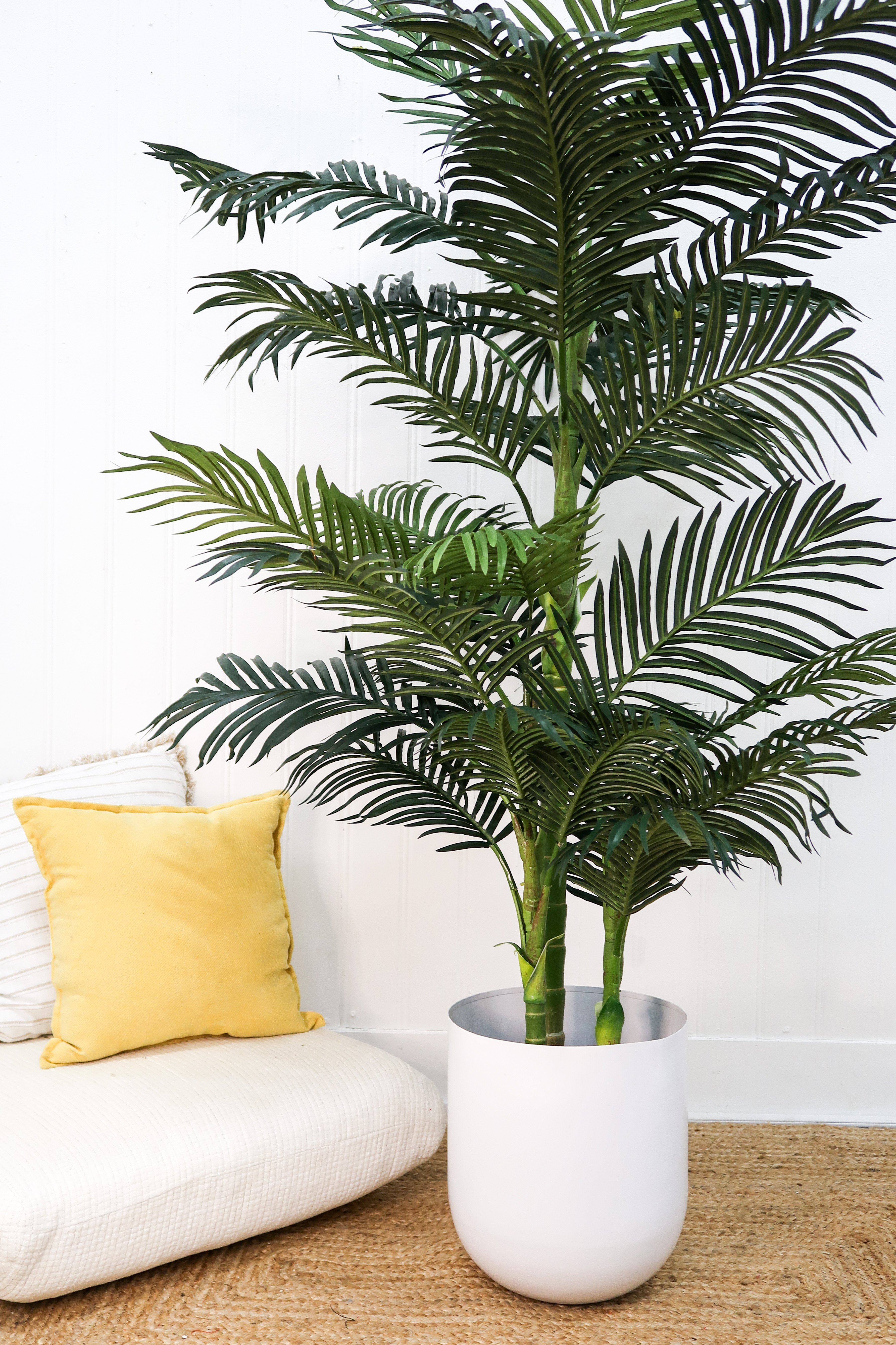 6.5' Golden Cane Artificial Palm Tree - Image 3