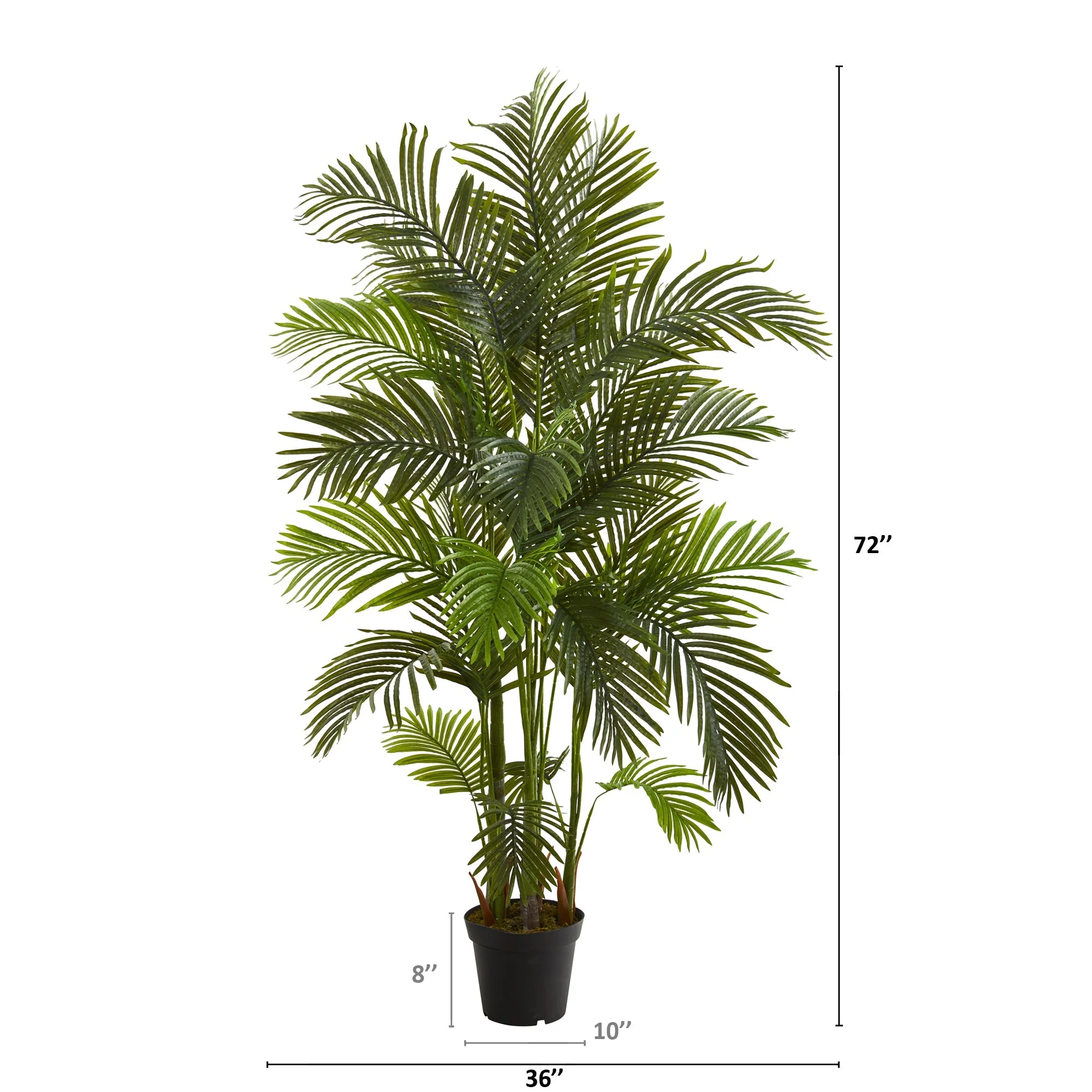 6' Artificial Areca Palm Tree - Image 2