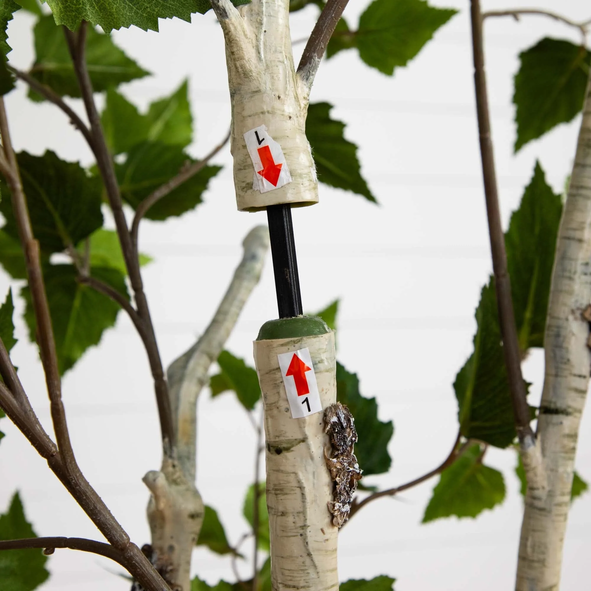 6’ Artificial Birch Tree with Real Touch Leaves - Image 5