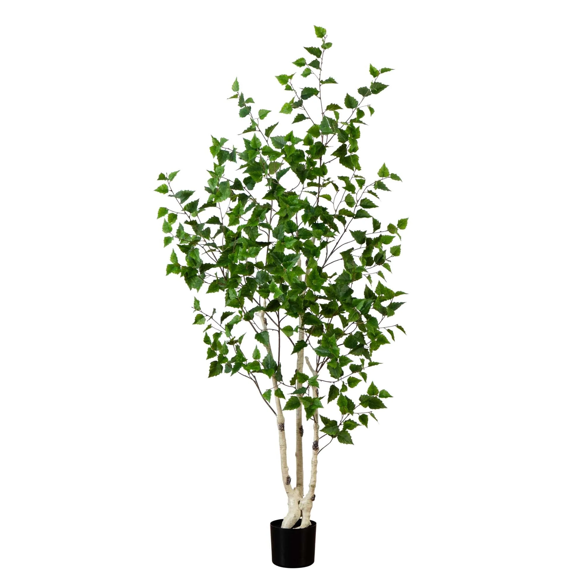 6’ Artificial Birch Tree with Real Touch Leaves - Image 7