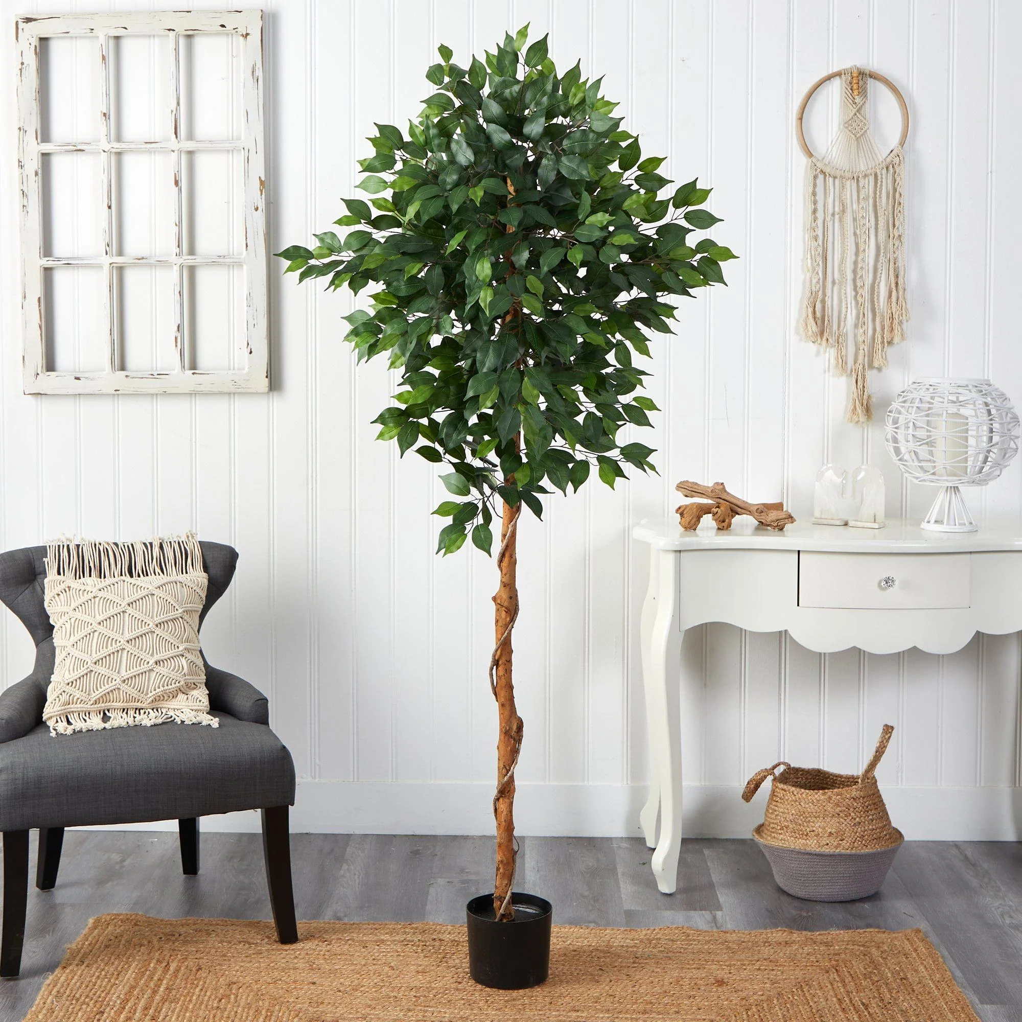 6’ Artificial Ficus Tree - Image 3