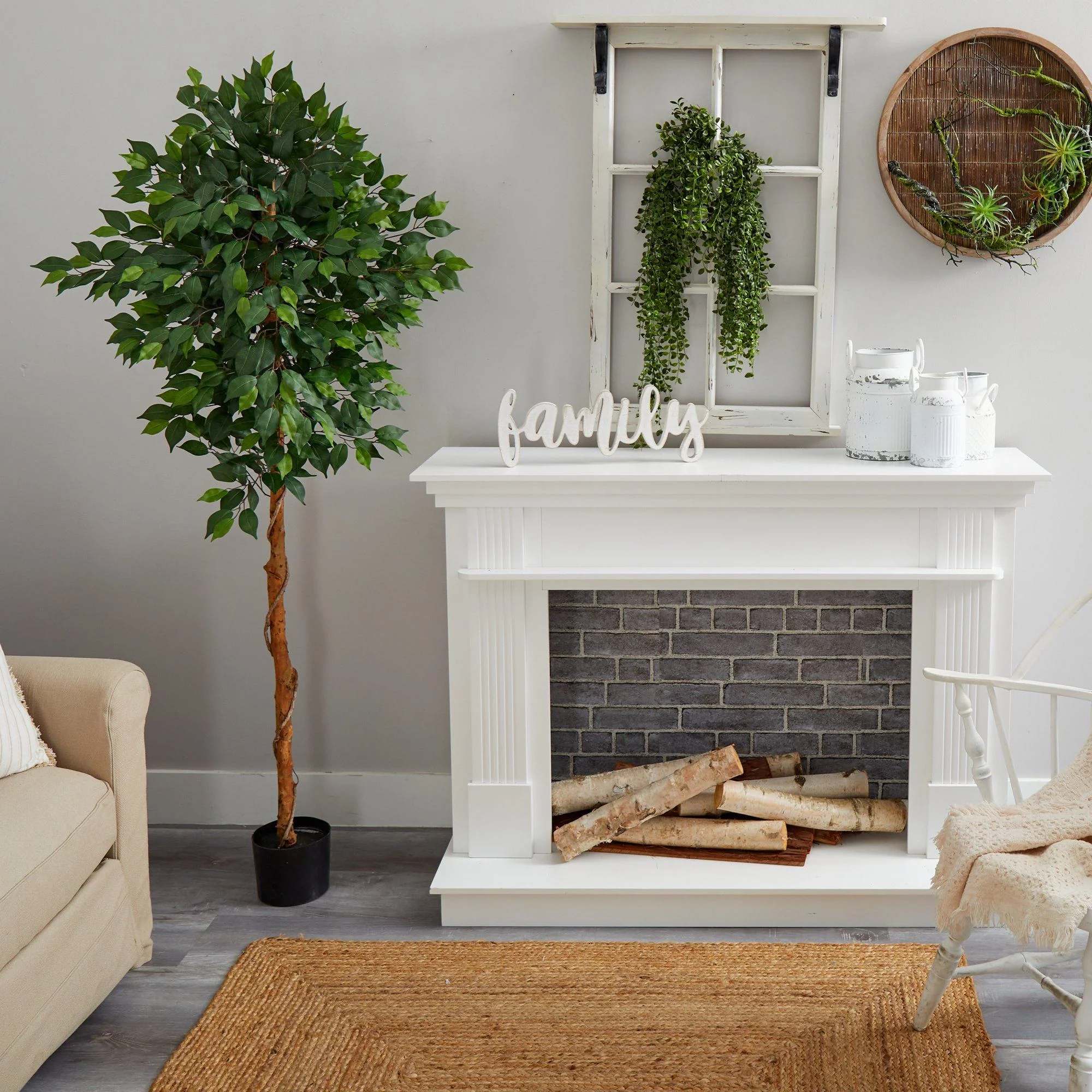 6’ Artificial Ficus Tree - Image 4