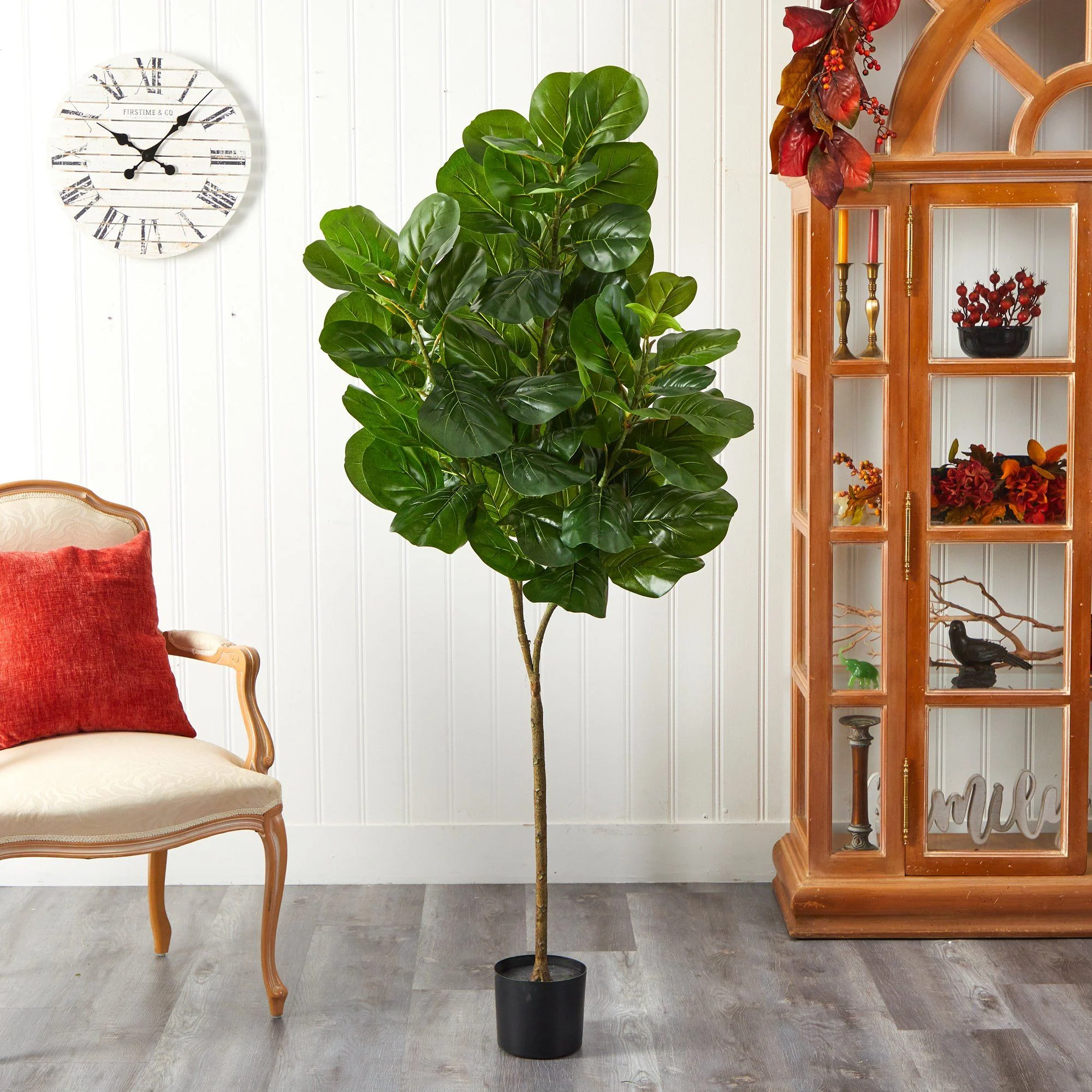 6’ Artificial Fiddle Leaf Fig Tree - Image 6