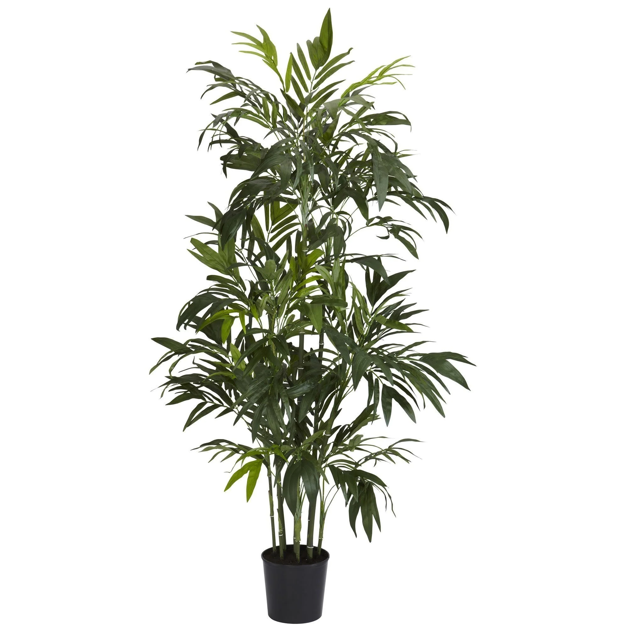 6' Artificial Green Bamboo Palm Silk Tree - Image 4
