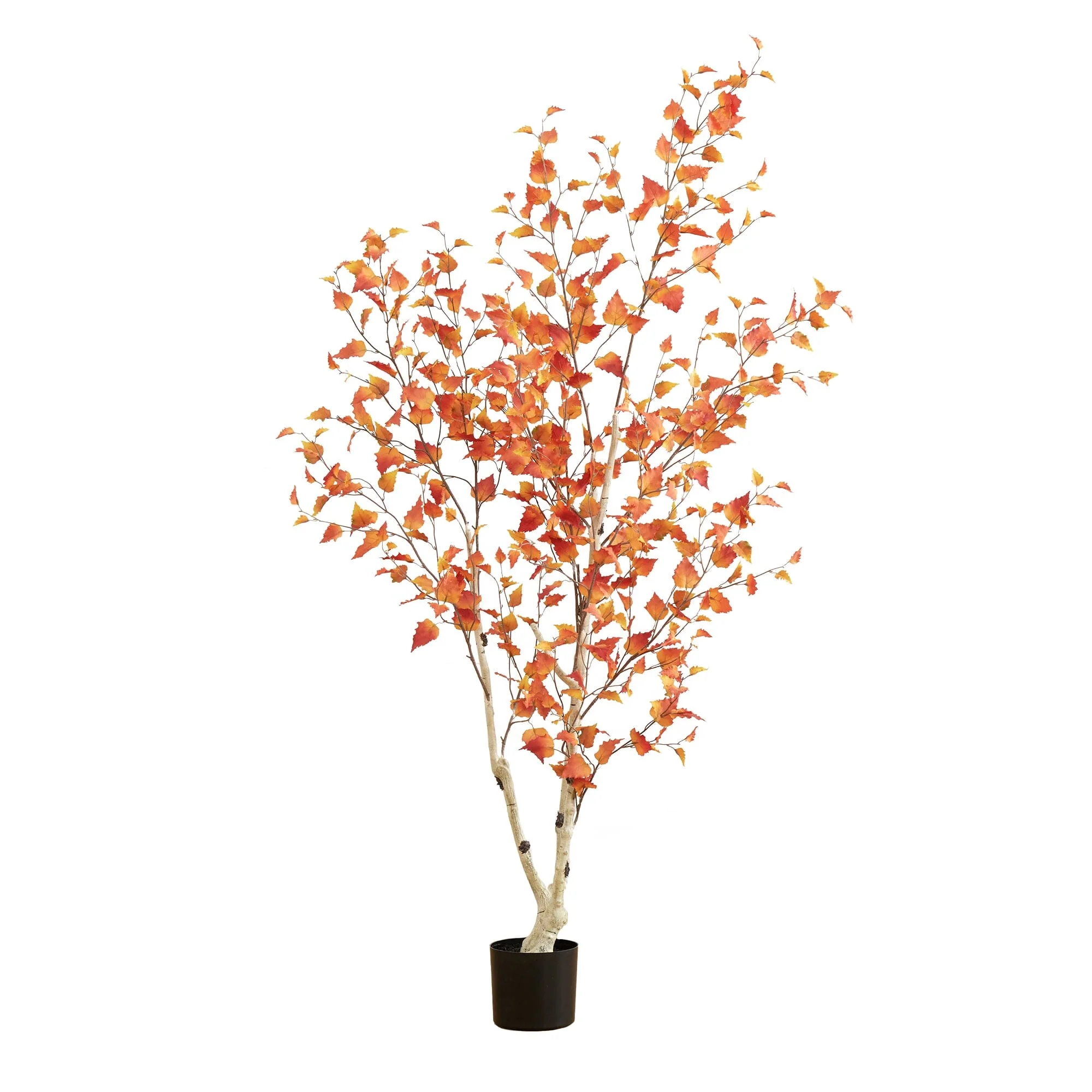 6’ Autumn Birch Artificial Fall Tree - Image 6