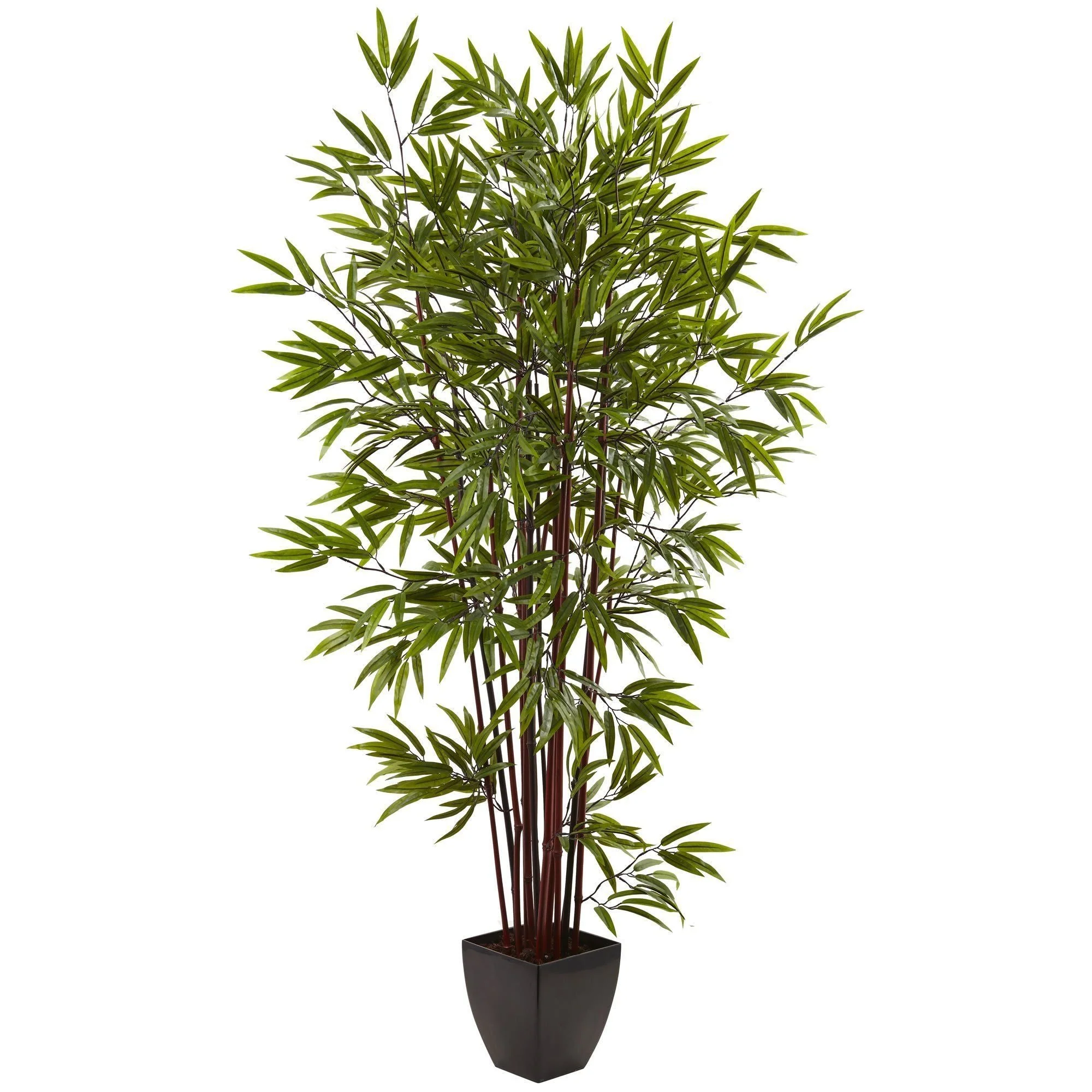 6’ Bamboo Silk Tree w/Planter - Image 5