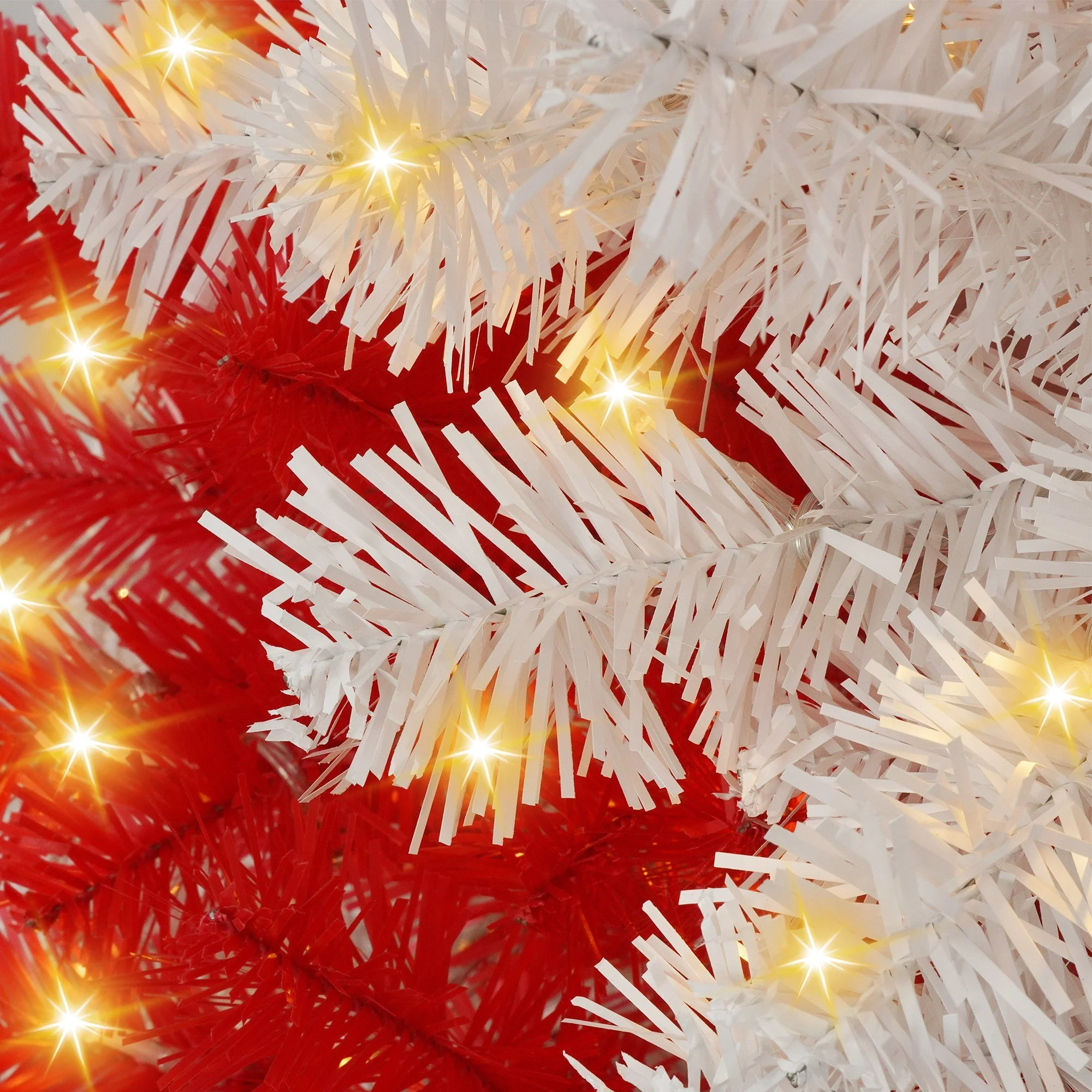6-Foot Candy Cane Christmas Tree with 300 LED Lights - Image 11