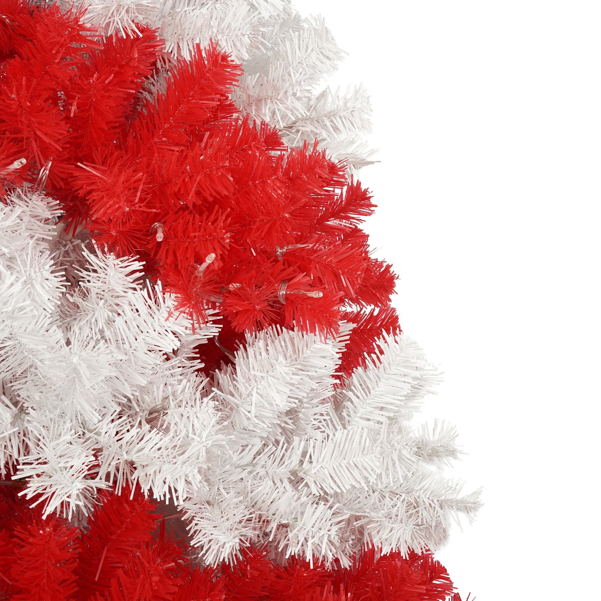 6-Foot Candy Cane Christmas Tree with 300 LED Lights - Image 12