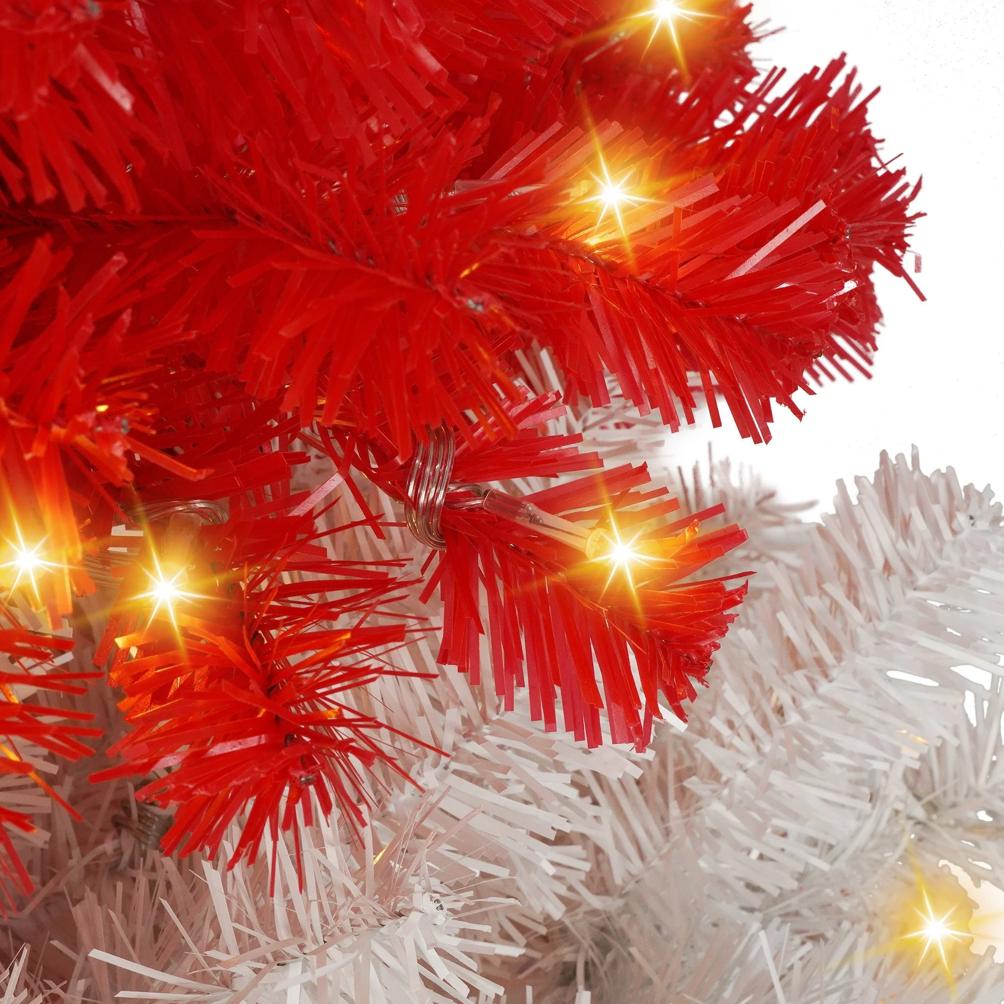6-Foot Candy Cane Christmas Tree with 300 LED Lights - Image 14