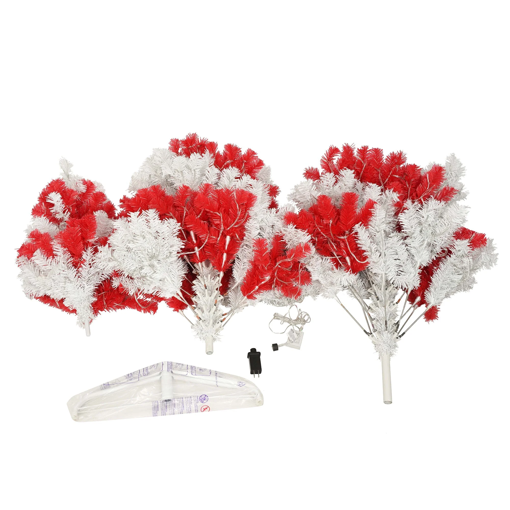 6-Foot Candy Cane Christmas Tree with 300 LED Lights - Image 15