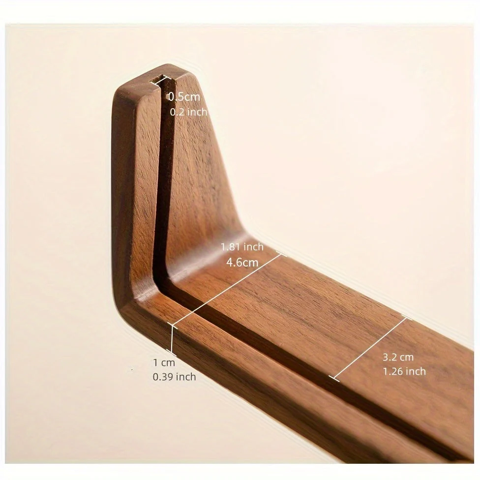 6 Inch Acrylic Photo Frame U Shaped Wood Desktop Picture Frame - Image 6