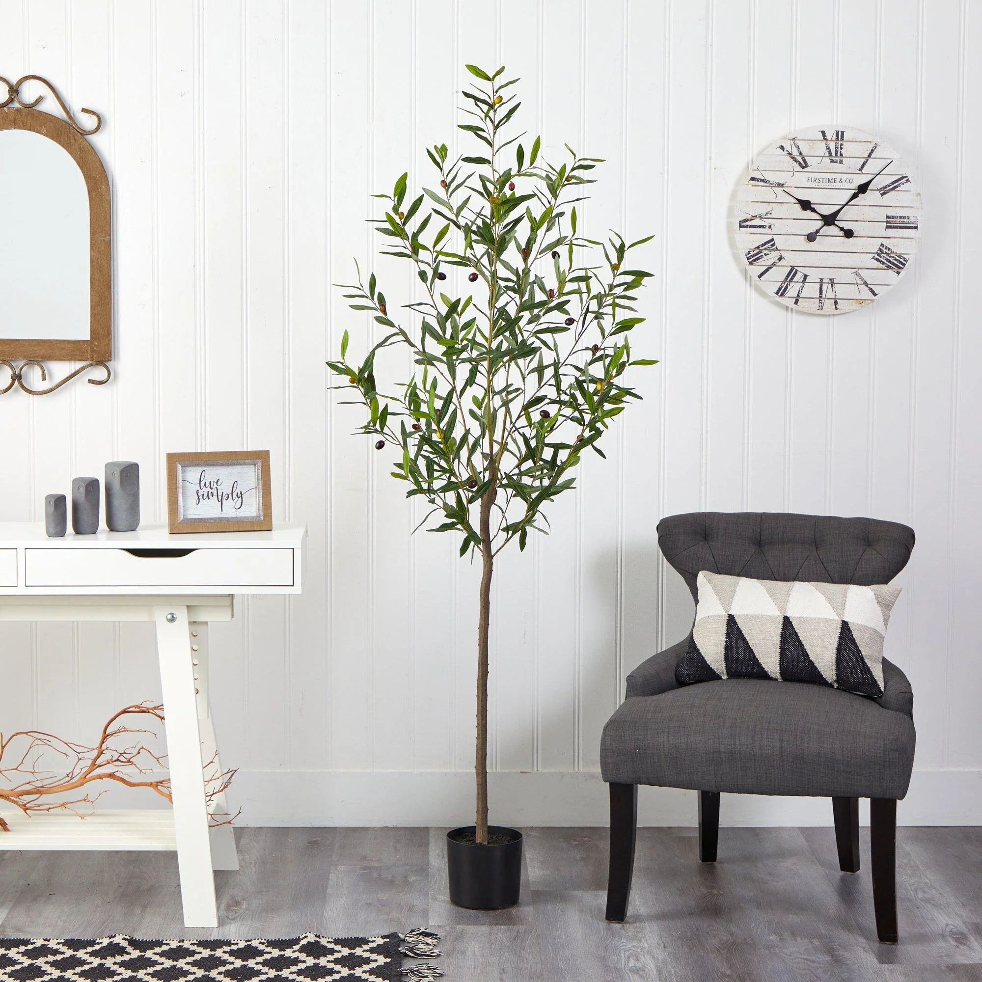 6’ Olive Artificial Tree - Image 3