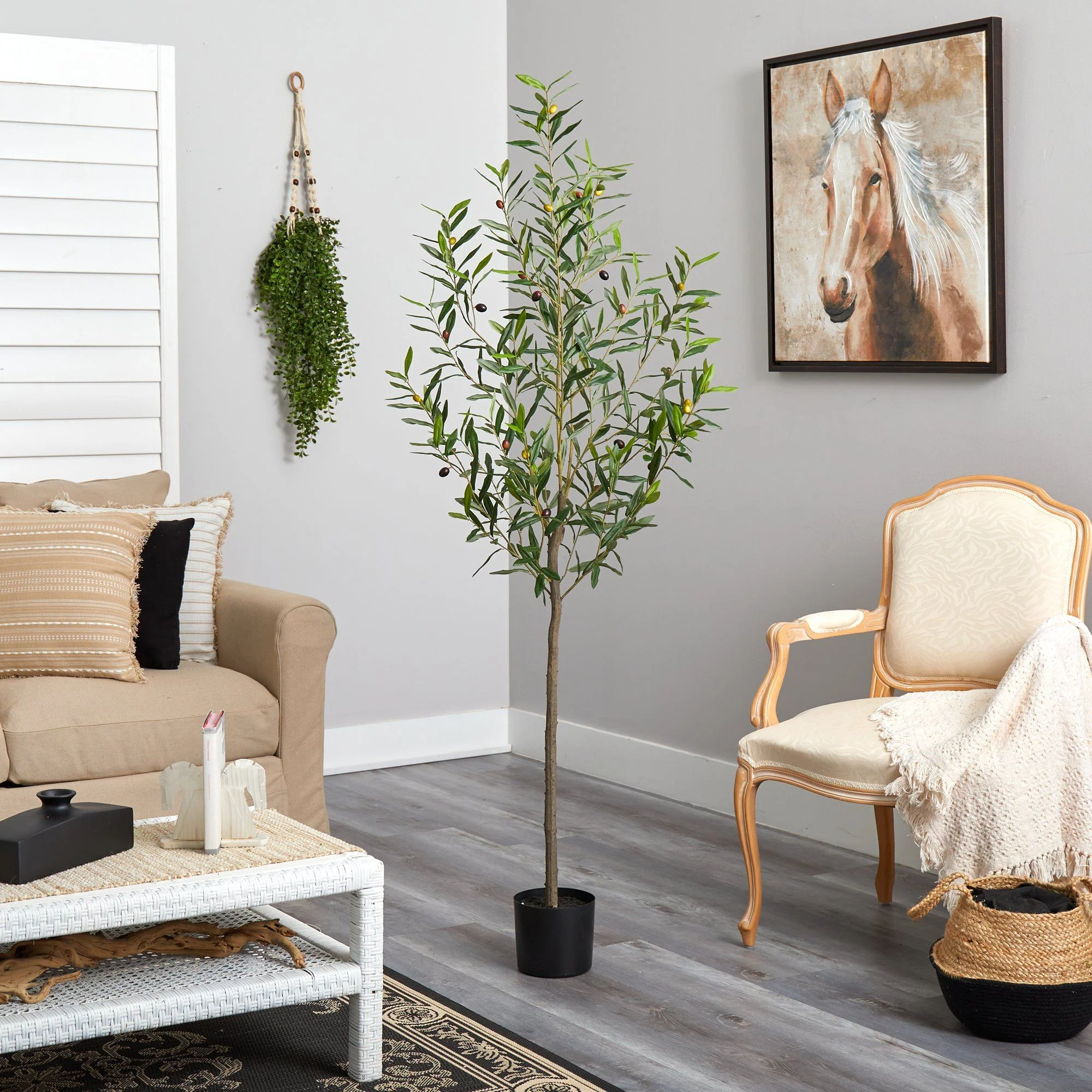 6’ Olive Artificial Tree - Image 4