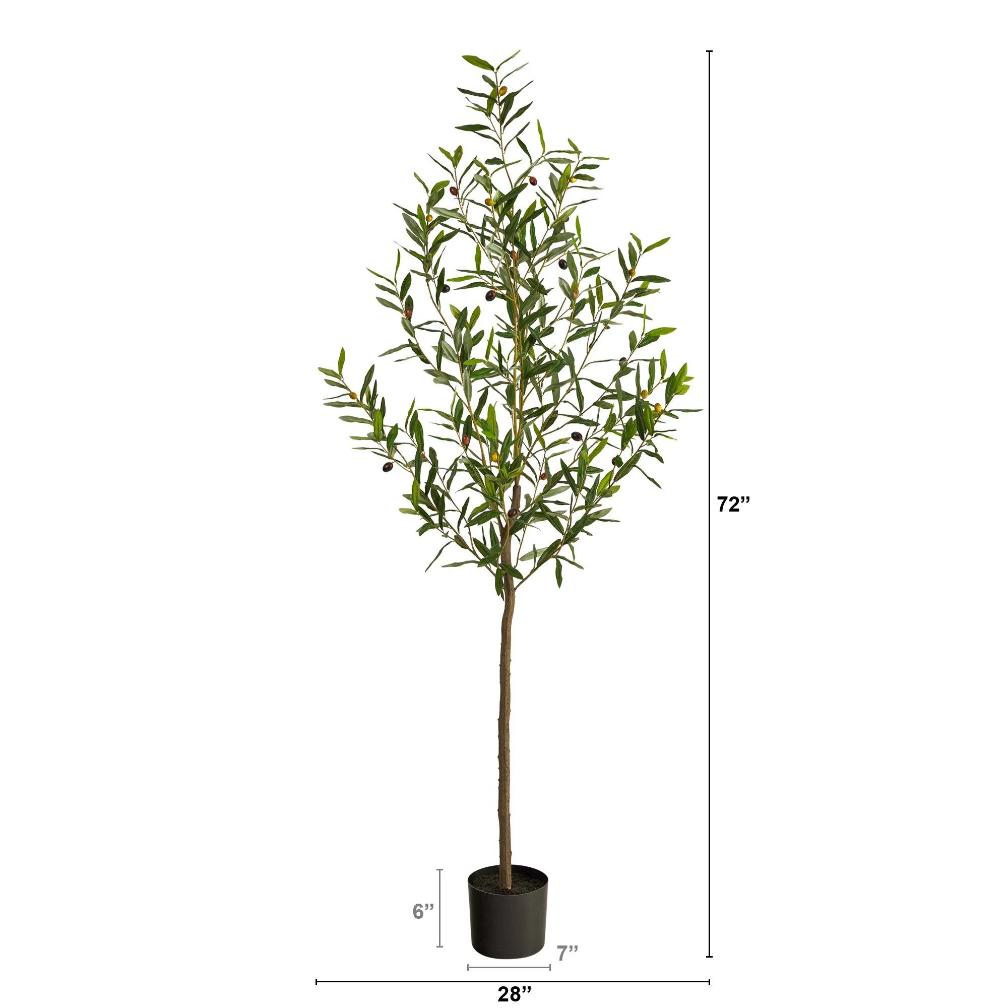 6’ Olive Artificial Tree - Image 5